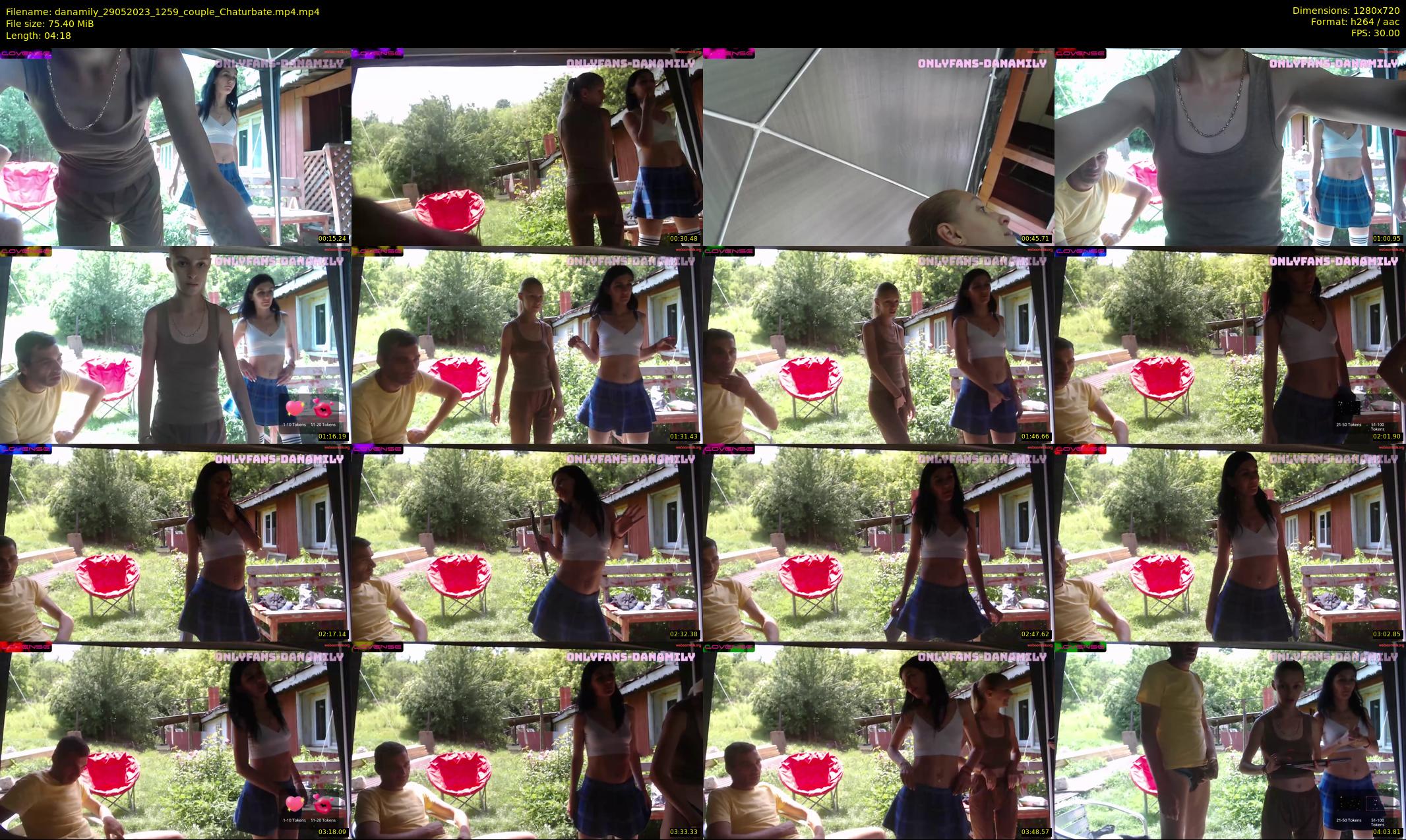 danamily — 5 minute Chaturbate female cam show recording, 720p, May 29, 2023