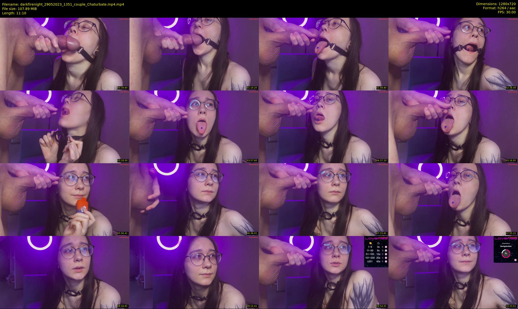darkfirenight — 12 minute Chaturbate couple cam show recording, 720p, May 29, 2023