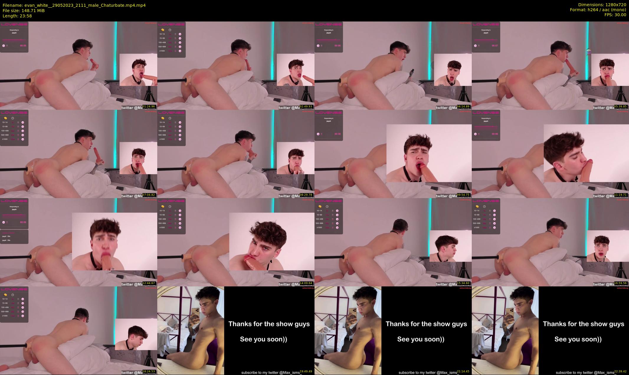 evan_white_ — 24 minute Chaturbate male cam show recording, 720p, May 29, 2023