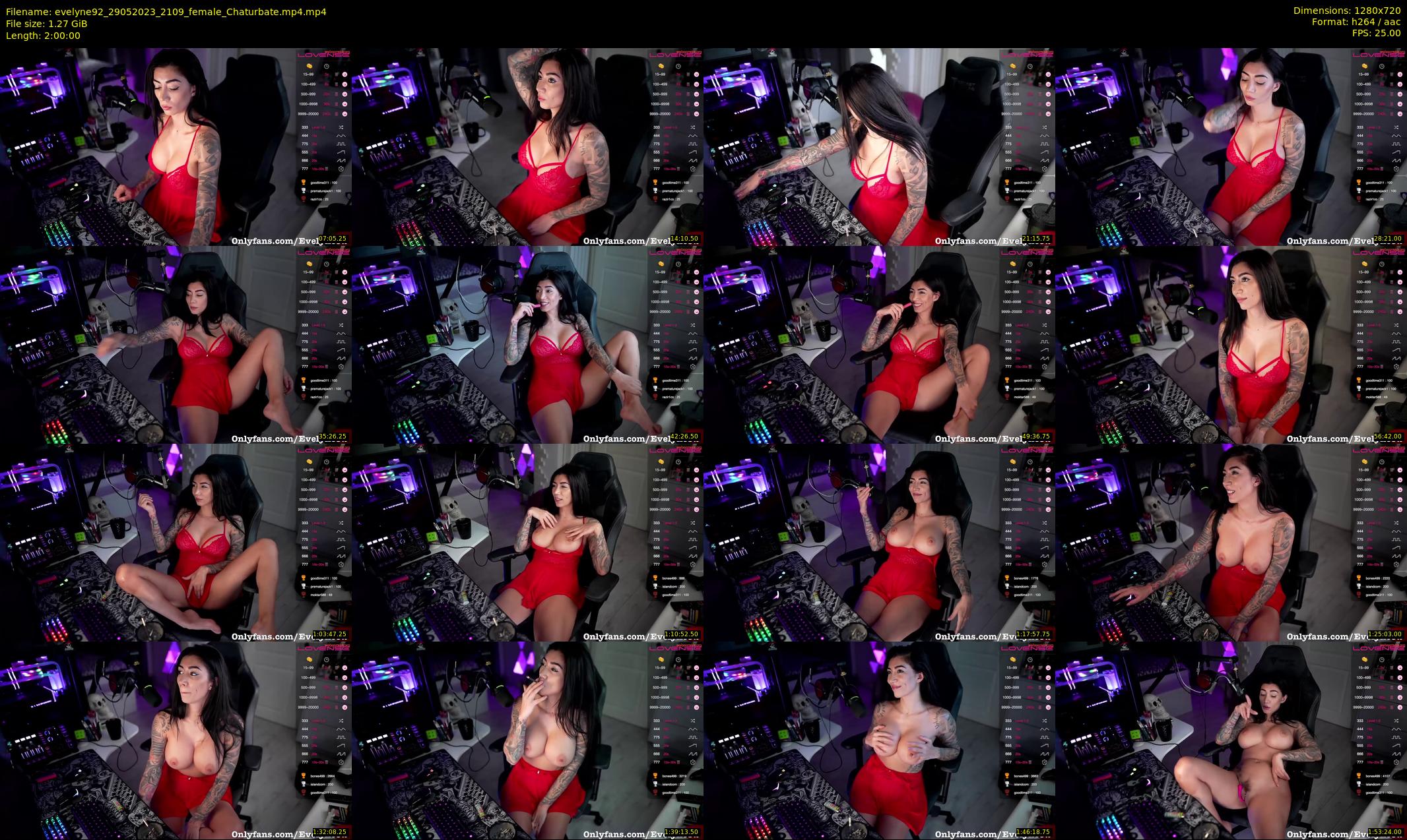 evelyne92 — 120 minute Chaturbate female cam show recording, 720p, May 29, 2023