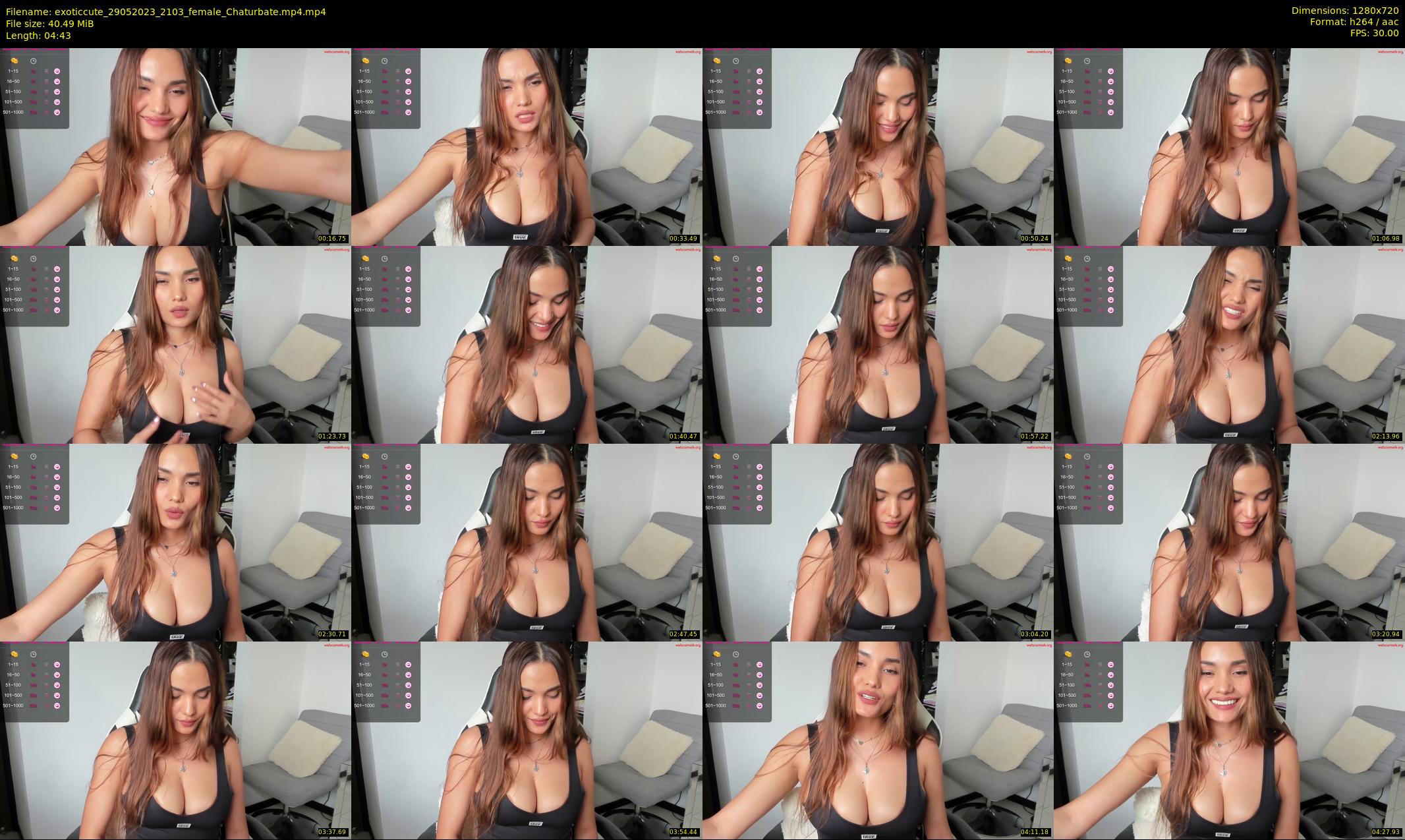 exoticcute — 5 minute Chaturbate female cam show recording, 720p, May 29, 2023