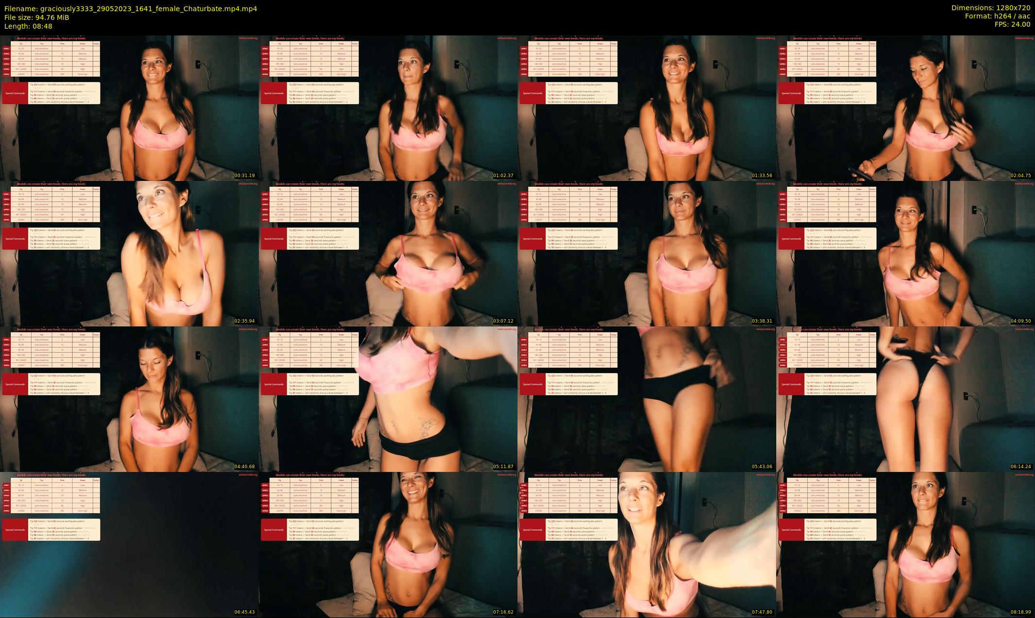 graciously3333 — 9 minute Chaturbate female cam show recording, 720p, May 29, 2023