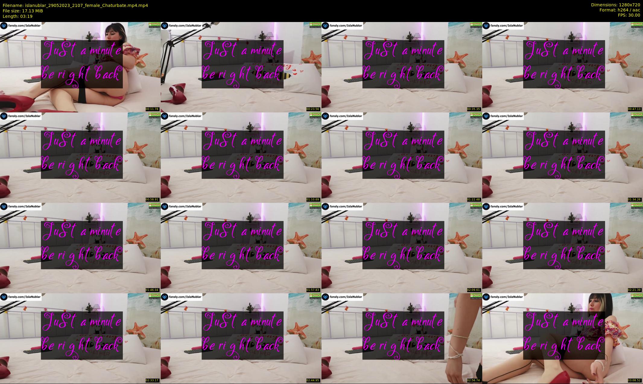 islanublar — 4 minute Chaturbate female cam show recording, 720p, May 29, 2023