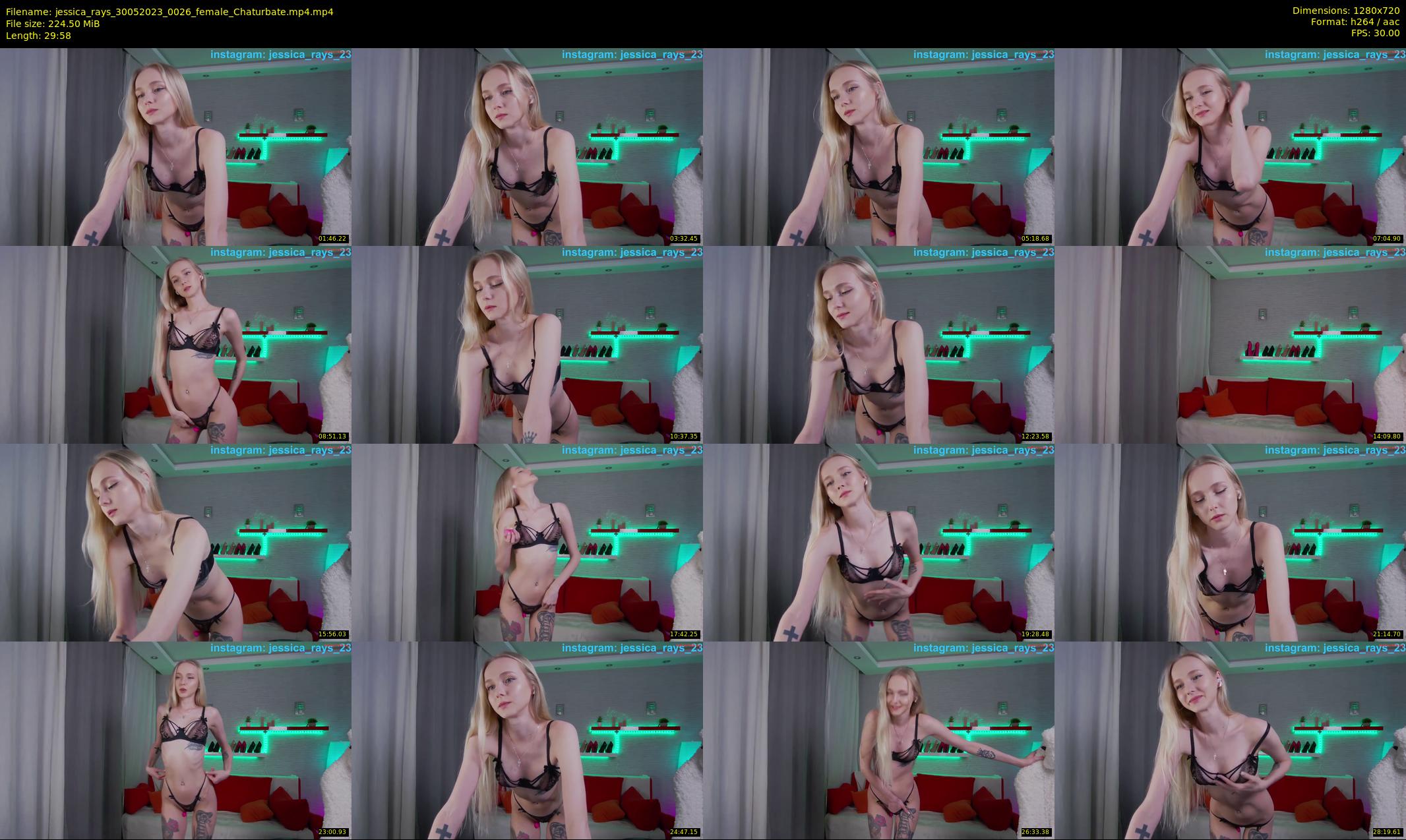 jessica_rays — 30 minute Chaturbate couple cam show recording, 720p, May 30, 2023