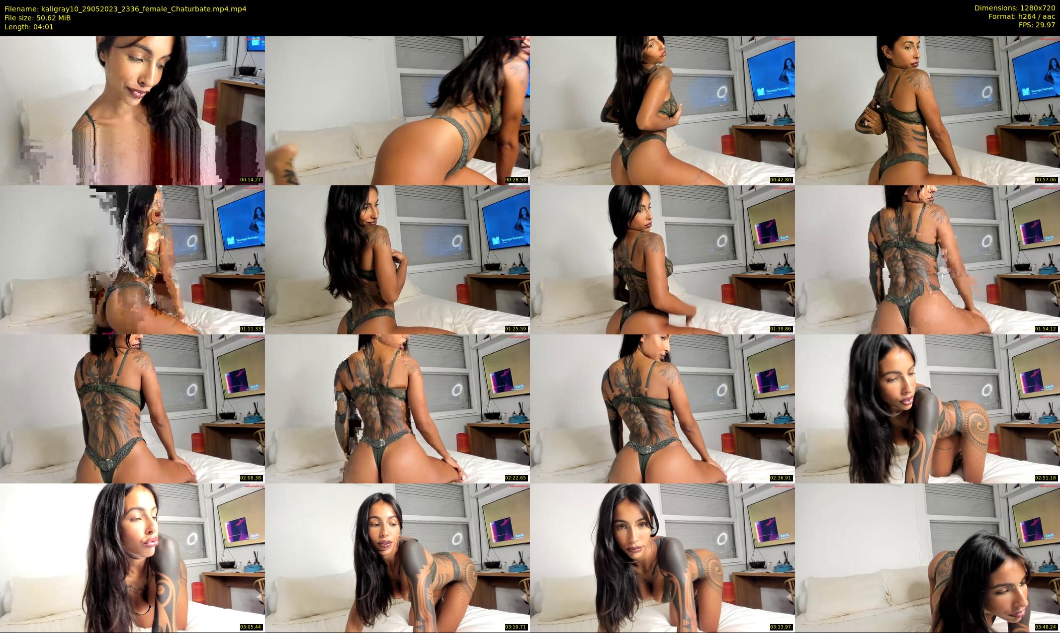 kaligray10 — 5 minute Chaturbate female cam show recording, 720p, May 29, 2023