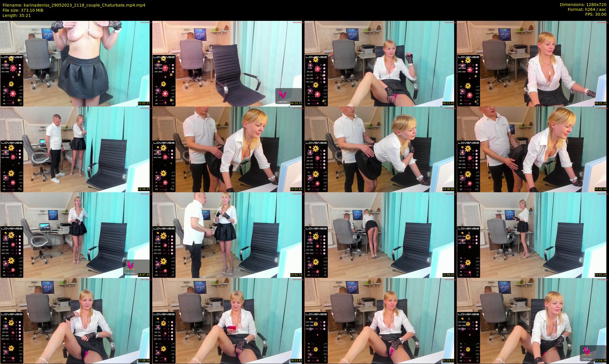 karinadeniss — 36 minute Chaturbate couple cam show recording, 720p, May 29, 2023