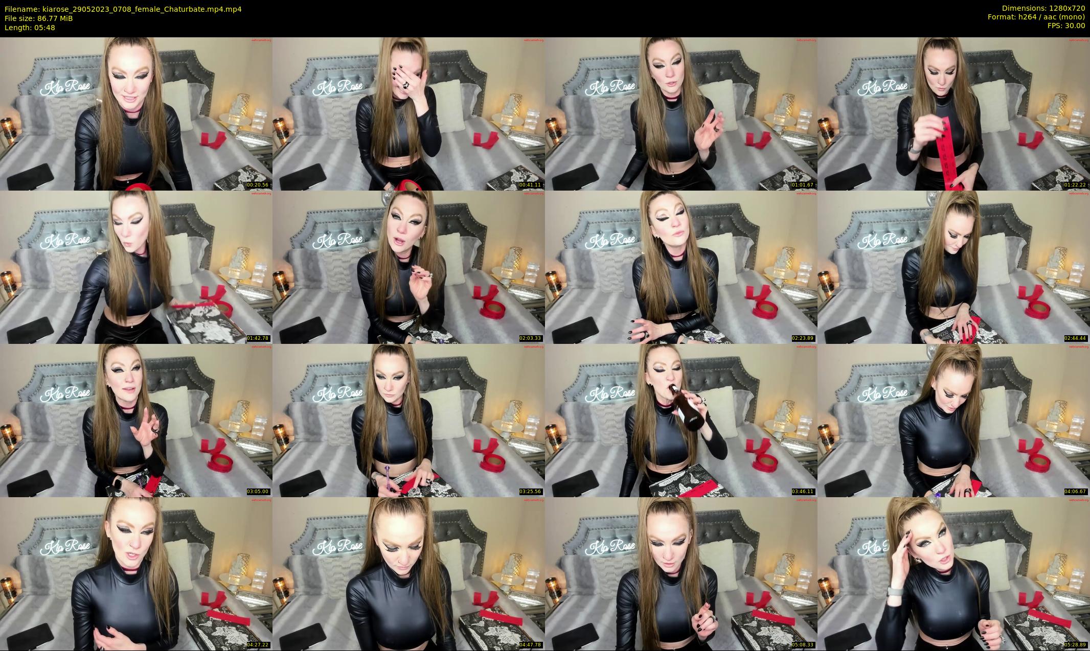 kiarose — 6 minute Chaturbate female cam show recording, 720p, May 29, 2023
