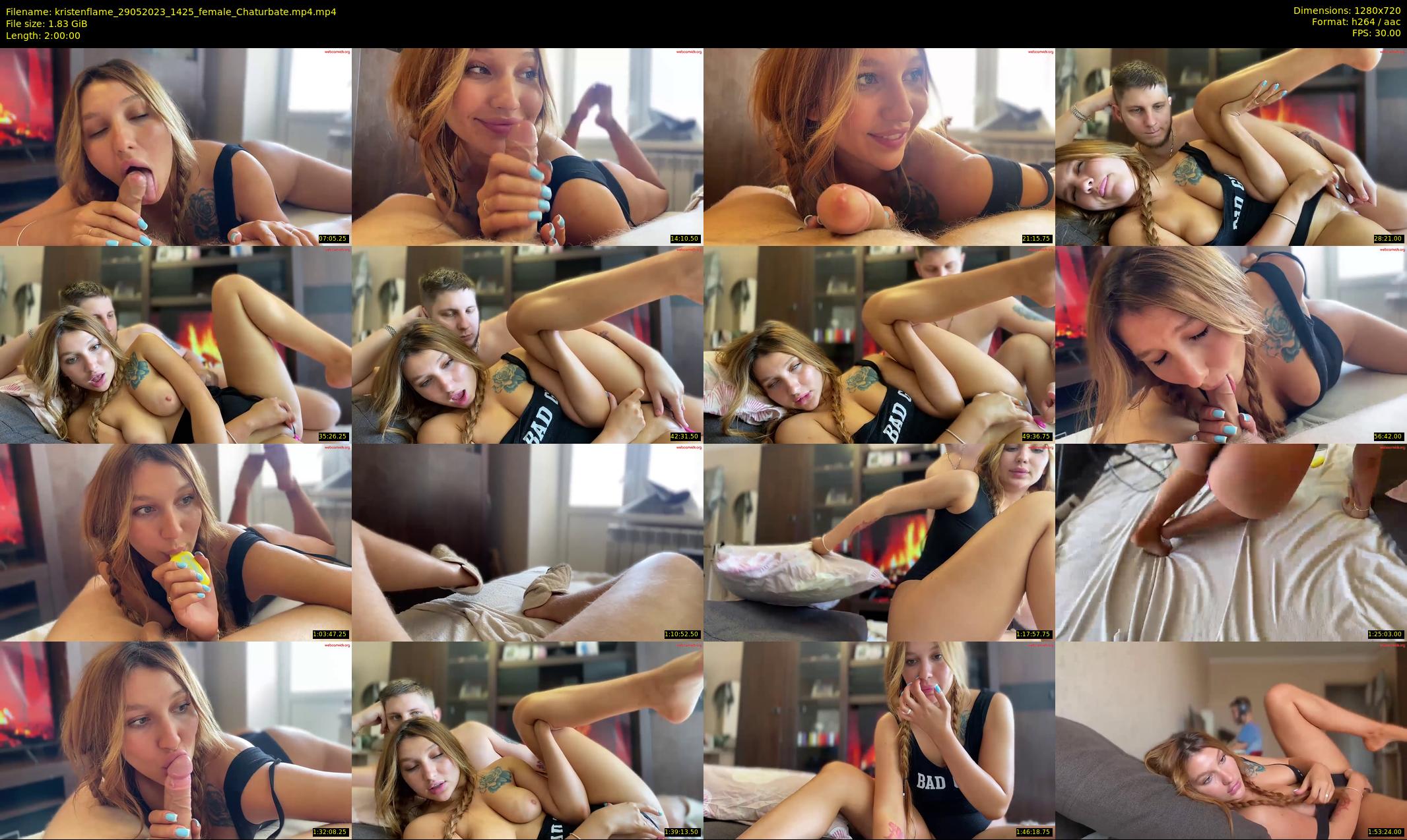 kristenflame — 120 minute Chaturbate couple cam show recording, 720p, May 29, 2023
