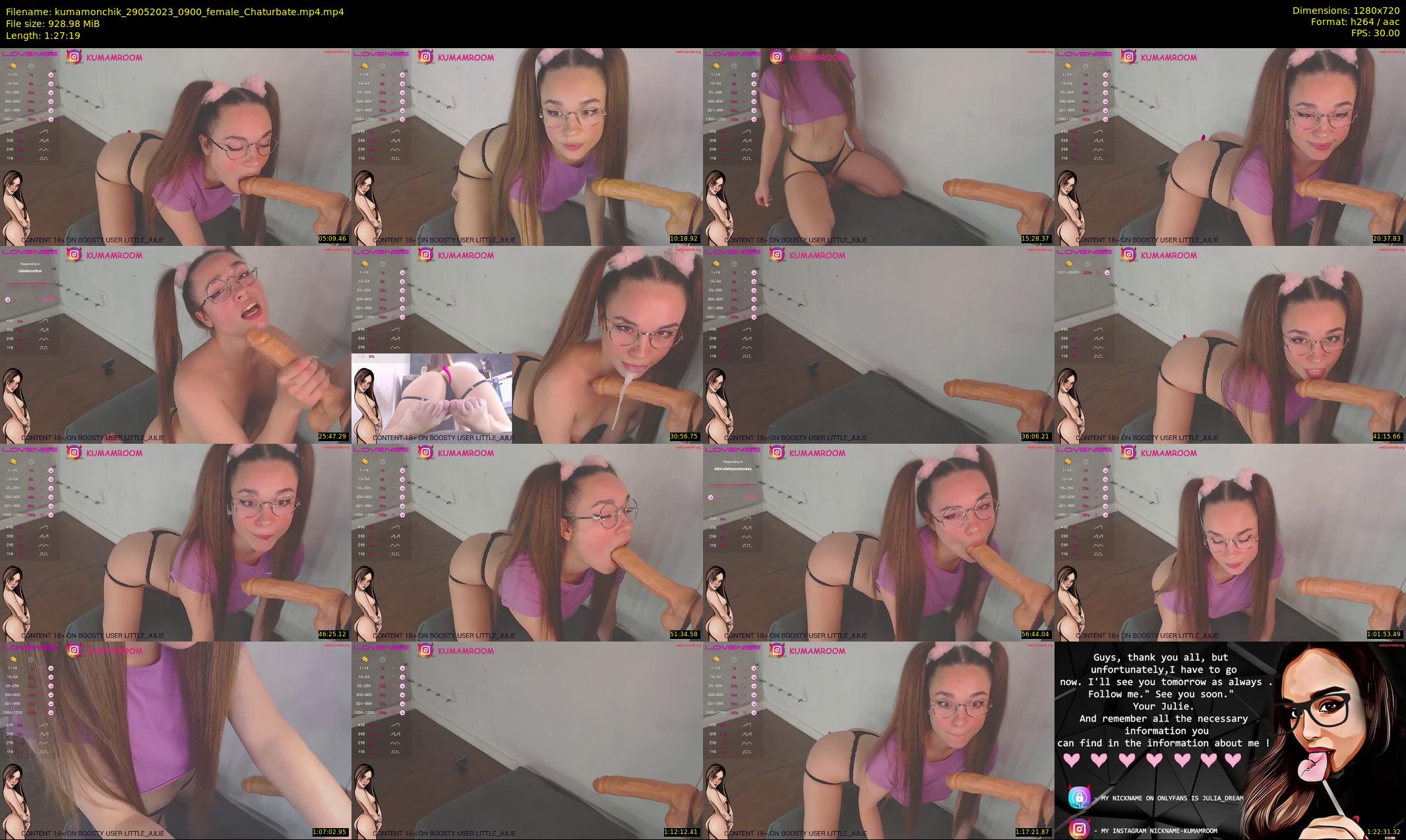 kumamonchik — 88 minute Chaturbate couple cam show recording, 720p, May 29, 2023