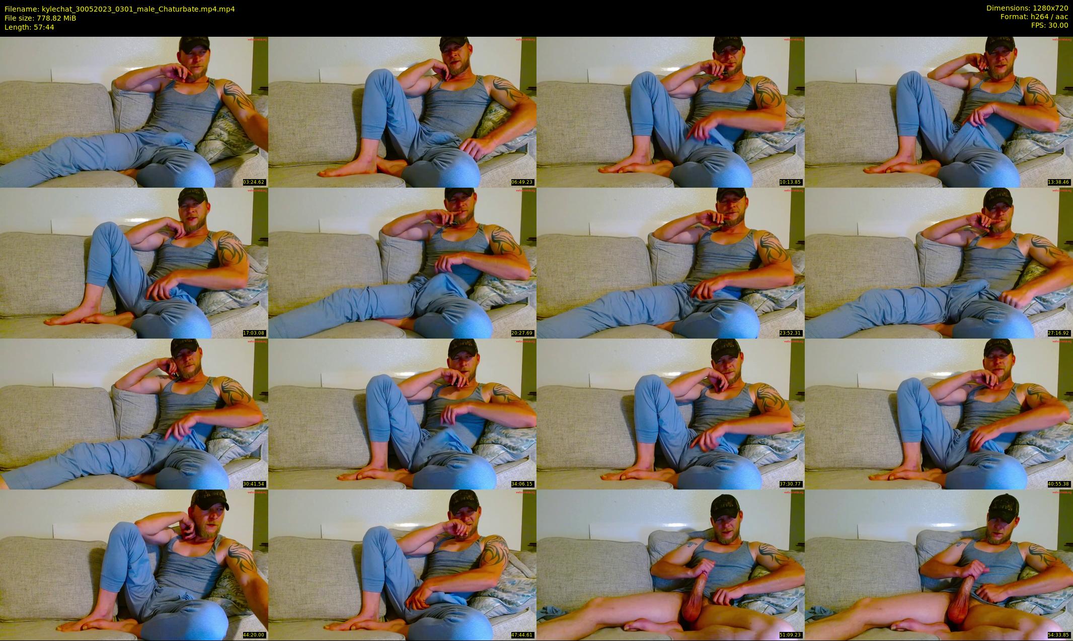 kylechat — 58 minute Chaturbate male cam show recording, 720p, May 30, 2023
