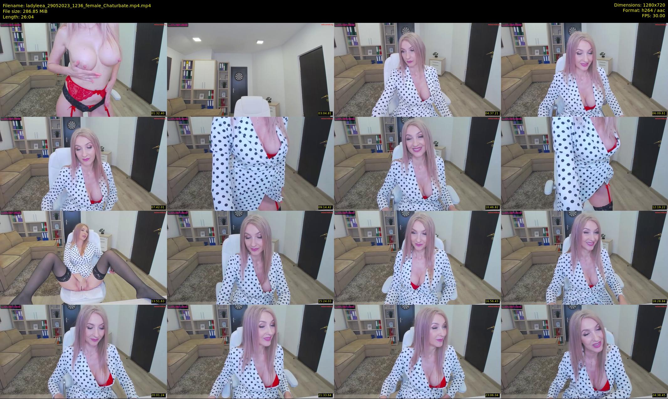 ladyleea — 27 minute Chaturbate female cam show recording, 720p, May 29, 2023