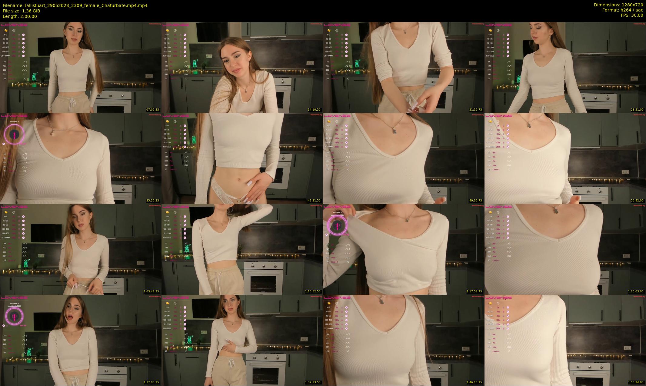 lallistuart — 120 minute Chaturbate female cam show recording, 720p, May 29, 2023