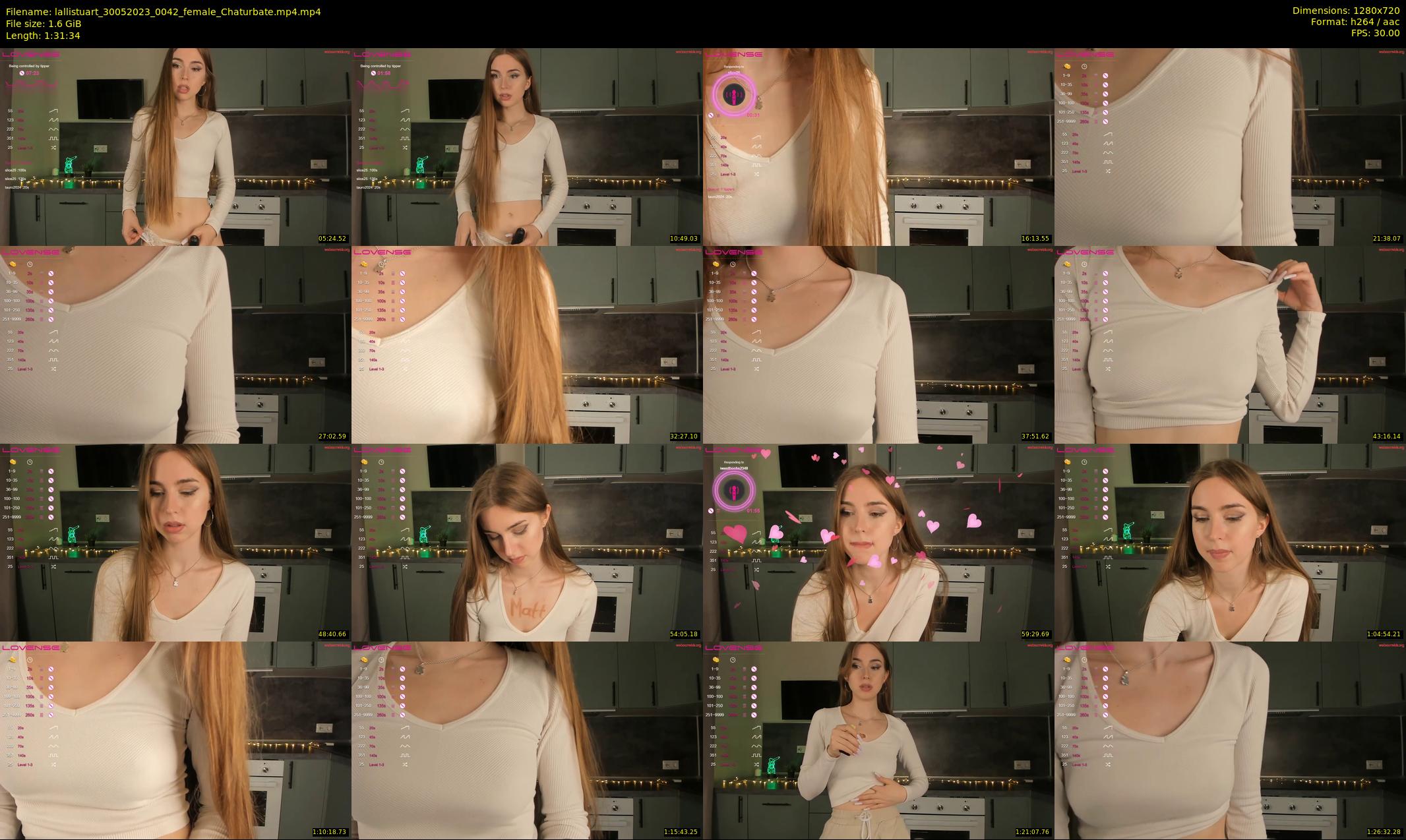 lallistuart — 92 minute Chaturbate female cam show recording, 720p, May 30, 2023