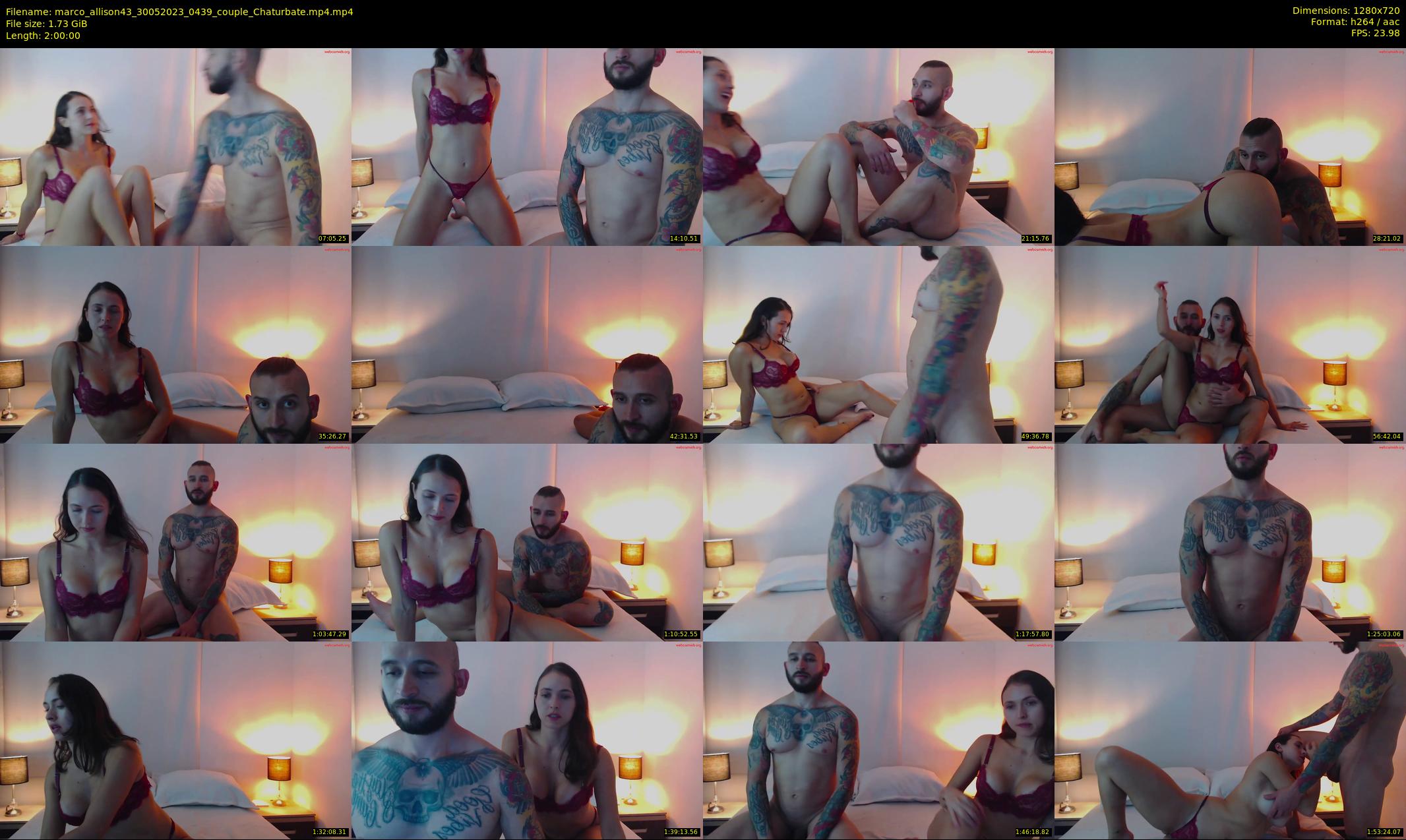 marco_allison43 — 120 minute Chaturbate couple cam show recording, 720p, May 30, 2023
