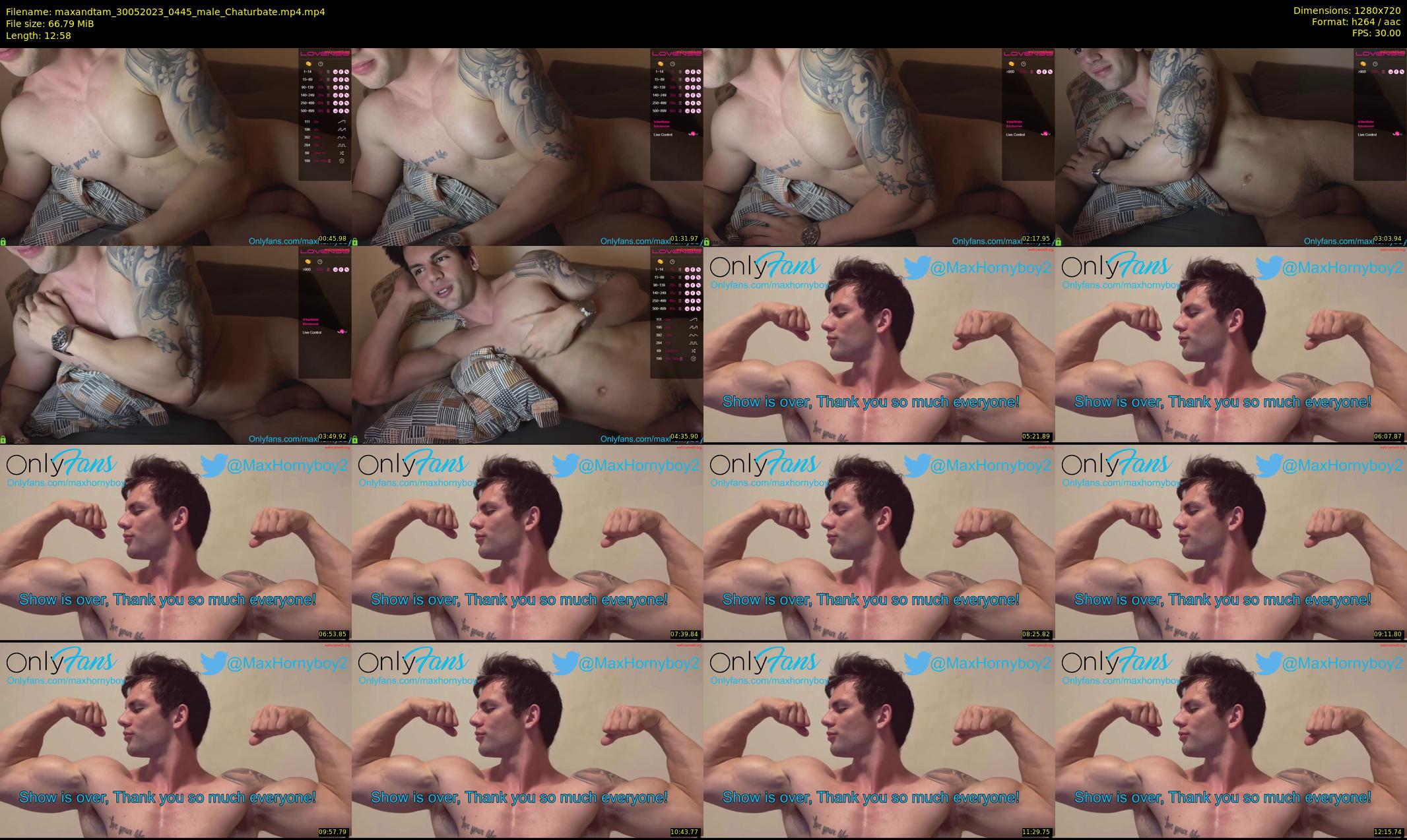maxandtam — 13 minute Chaturbate couple cam show recording, 720p, May 30, 2023