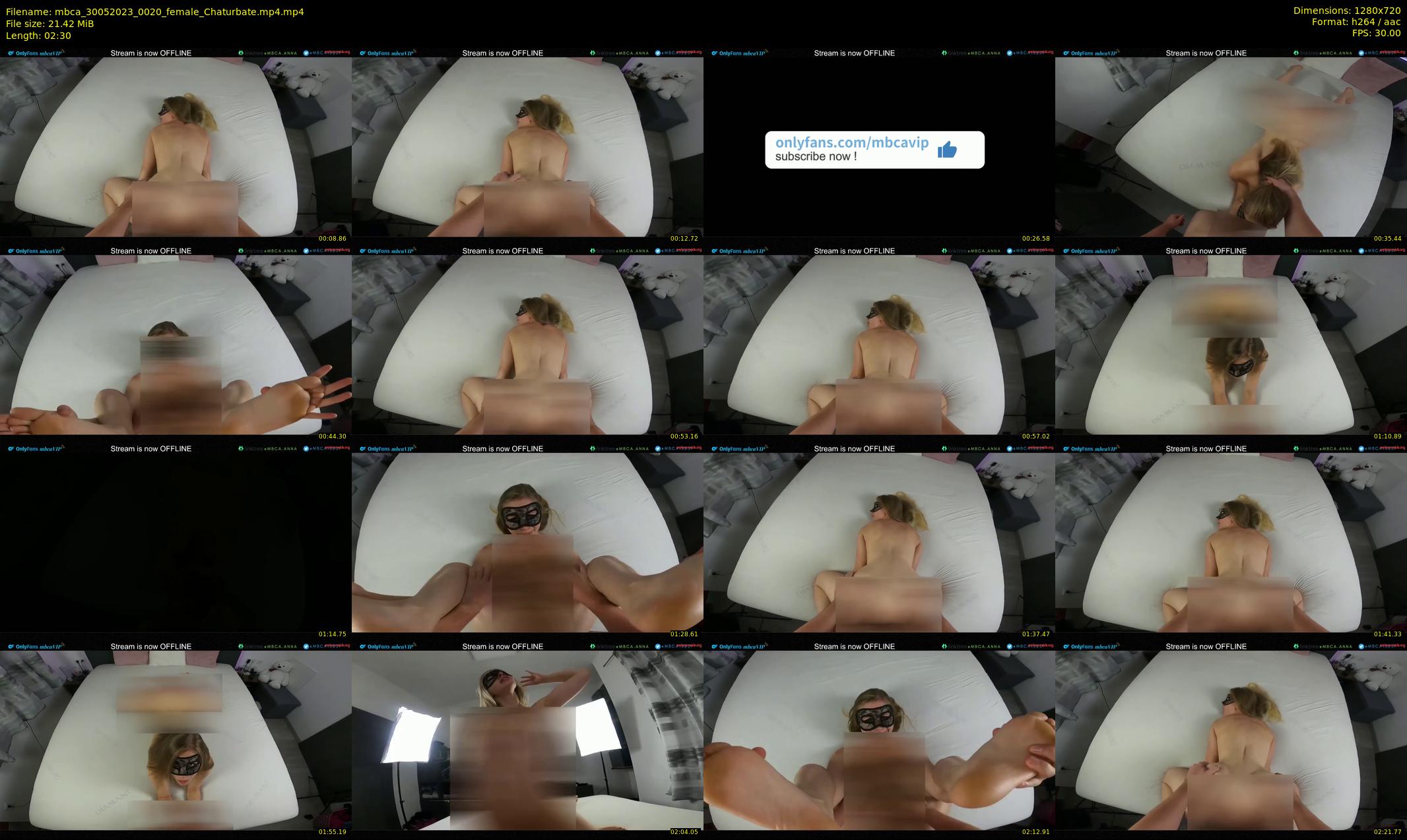 mbca — 3 minute Chaturbate couple cam show recording, 720p, May 30, 2023