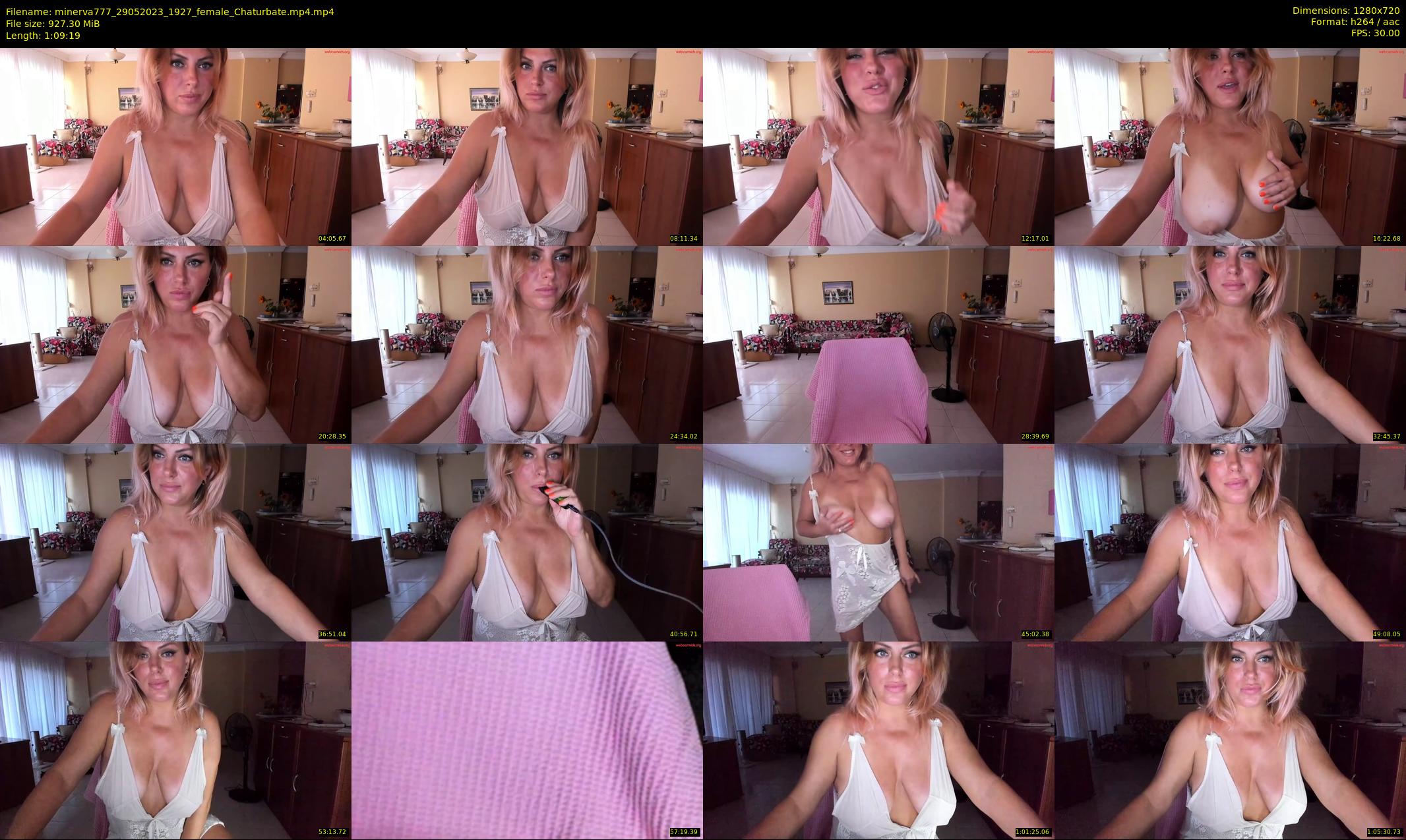 minerva777 — 70 minute Chaturbate female cam show recording, 720p, May 29, 2023