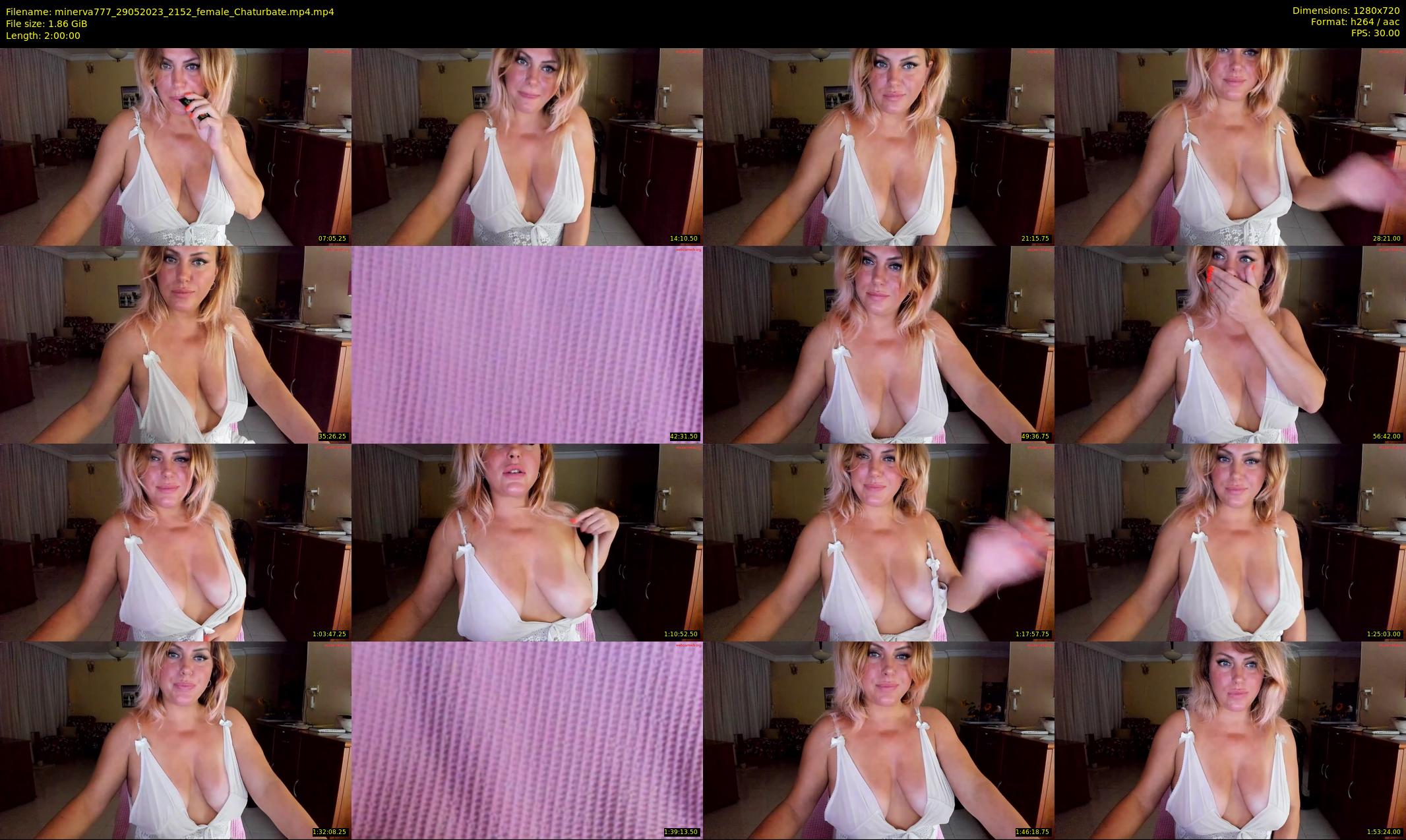 minerva777 — 120 minute Chaturbate female cam show recording, 720p, May 29, 2023