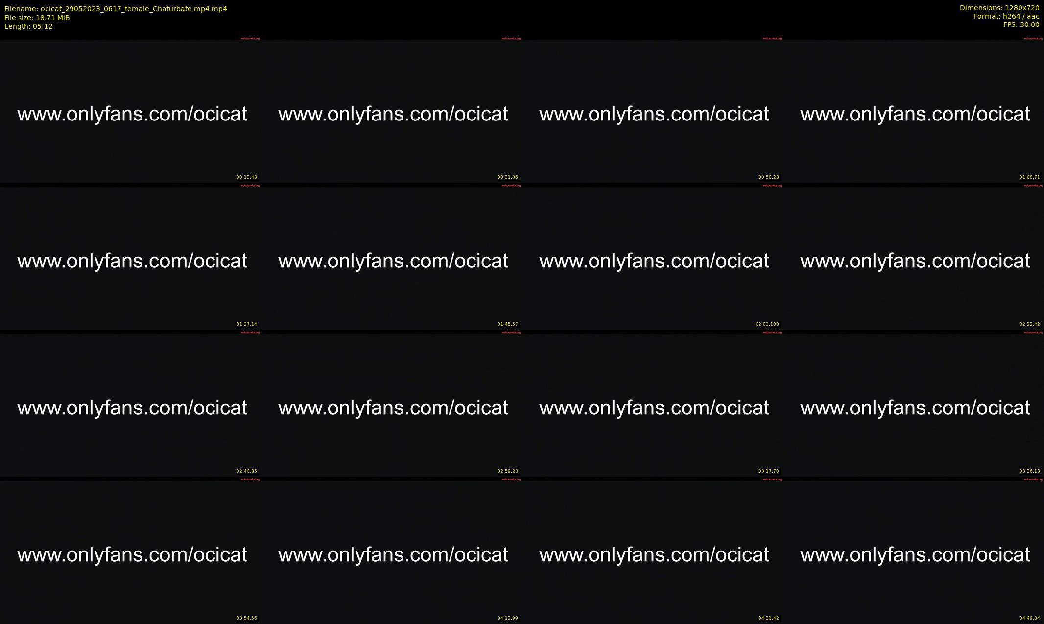 ocicat — 6 minute Chaturbate female cam show recording, 720p, May 29, 2023