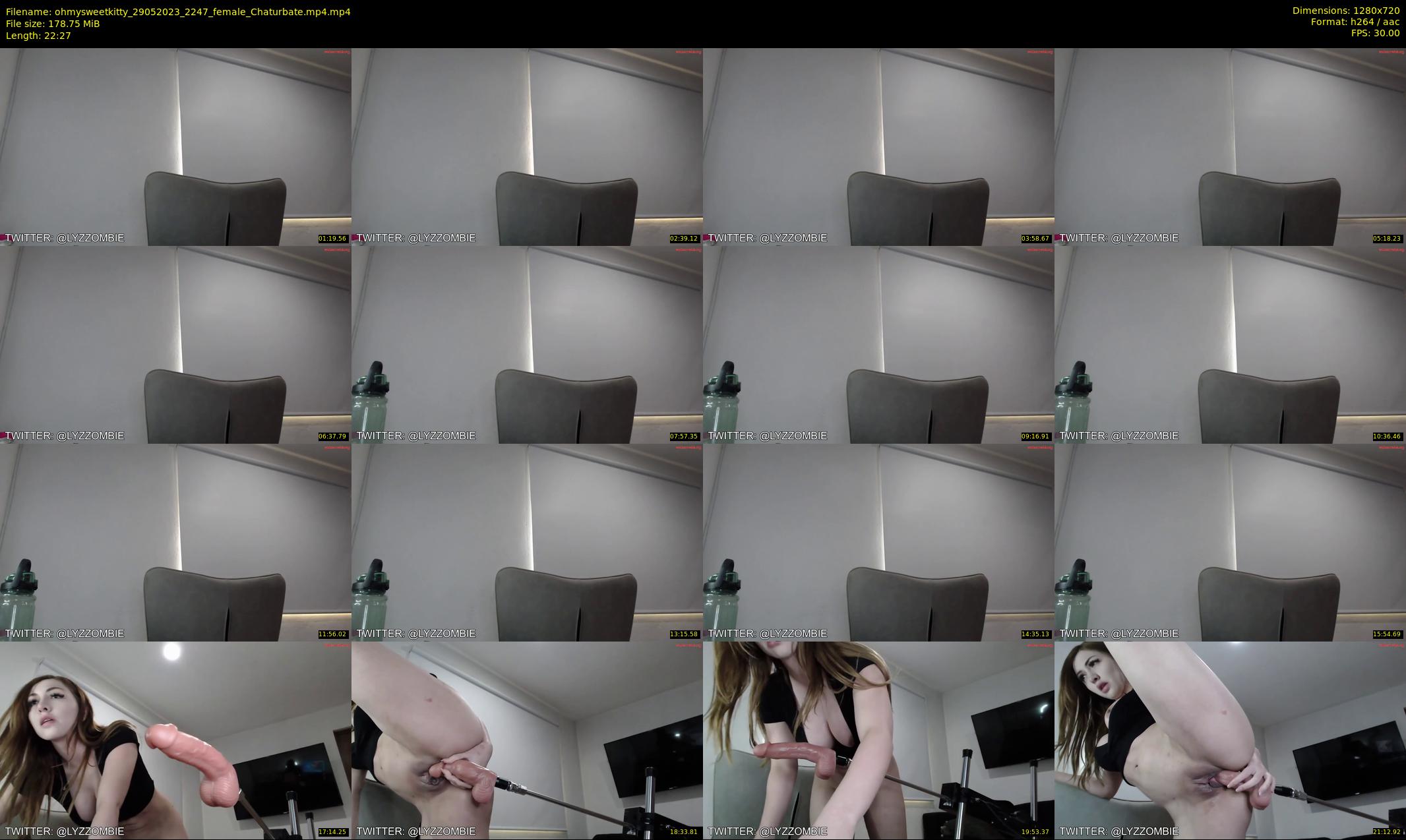 ohmysweetkitty — 23 minute Chaturbate female cam show recording, 720p, May 29, 2023