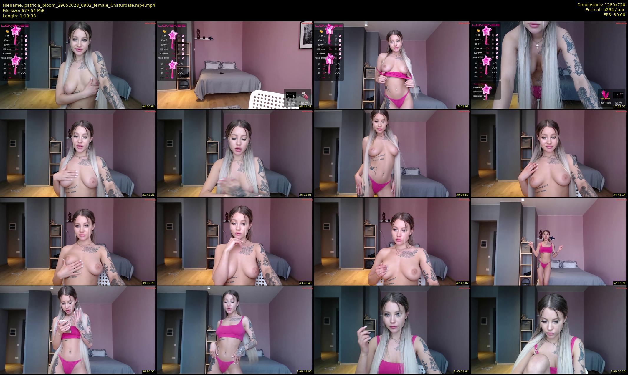 patricia_bloom — 74 minute Chaturbate female cam show recording, 720p, May 29, 2023