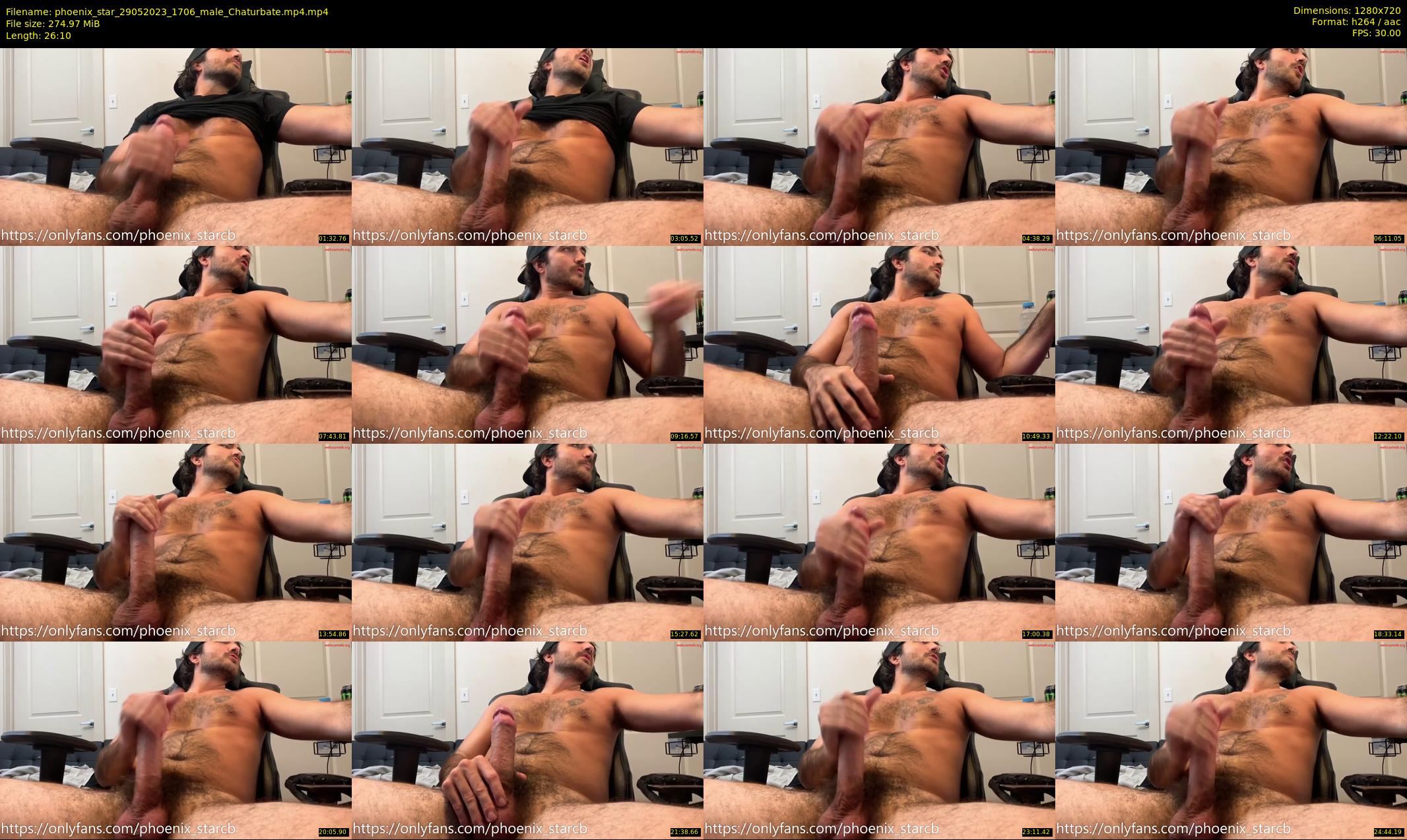 phoenix_star — 27 minute Chaturbate male cam show recording, 720p, May 29, 2023