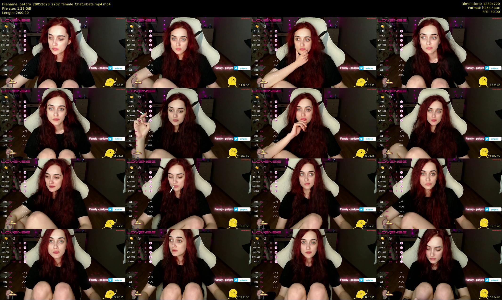 ps4pro — 120 minute Chaturbate female cam show recording, 720p, May 29, 2023