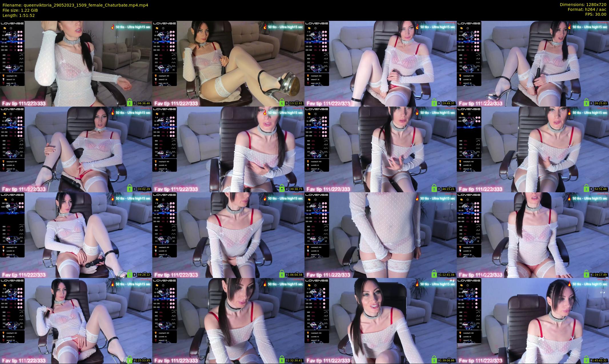 queenviktoria — 112 minute Chaturbate female cam show recording, 720p, May 29, 2023