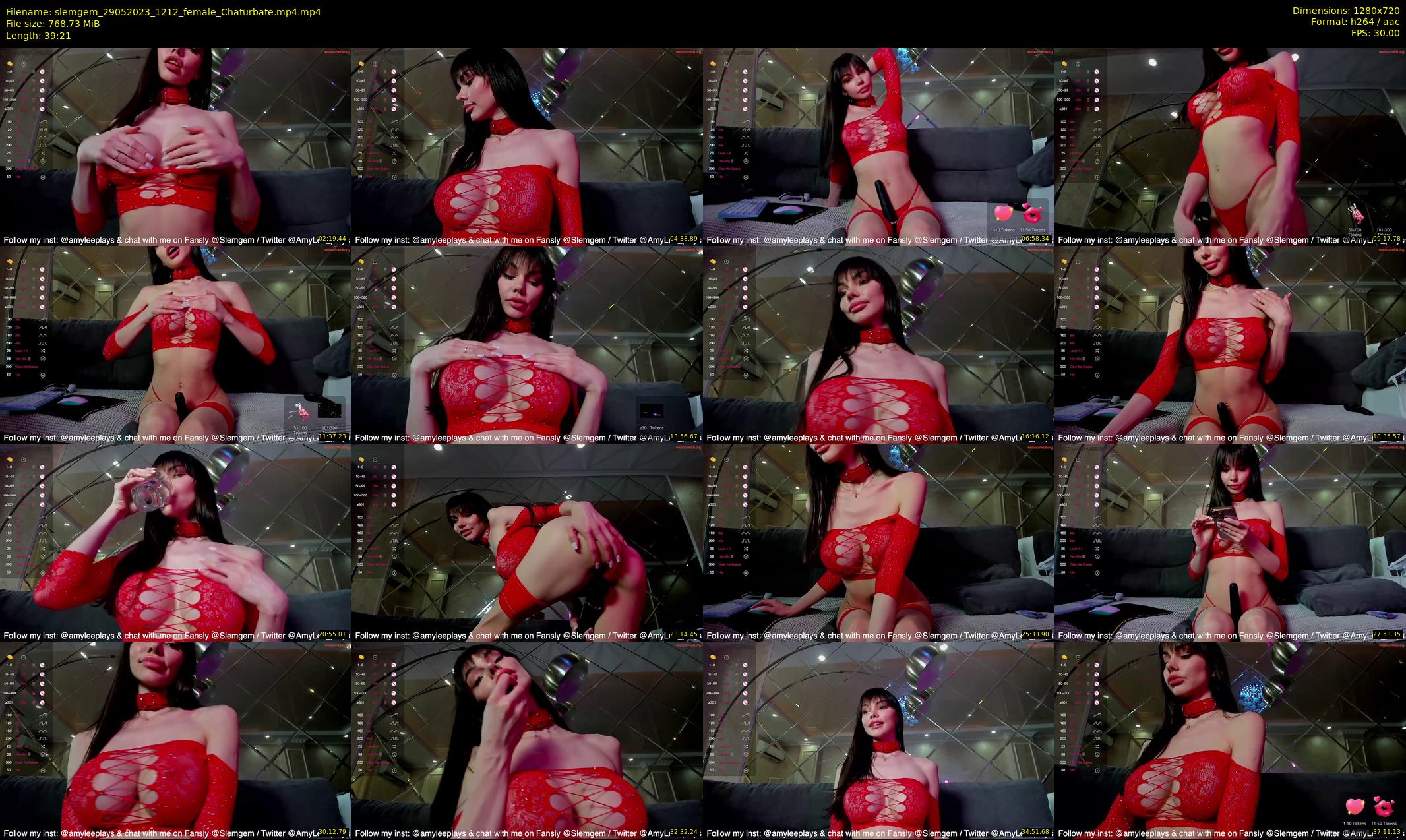 slemgem — 40 minute Chaturbate couple cam show recording, 720p, May 29, 2023