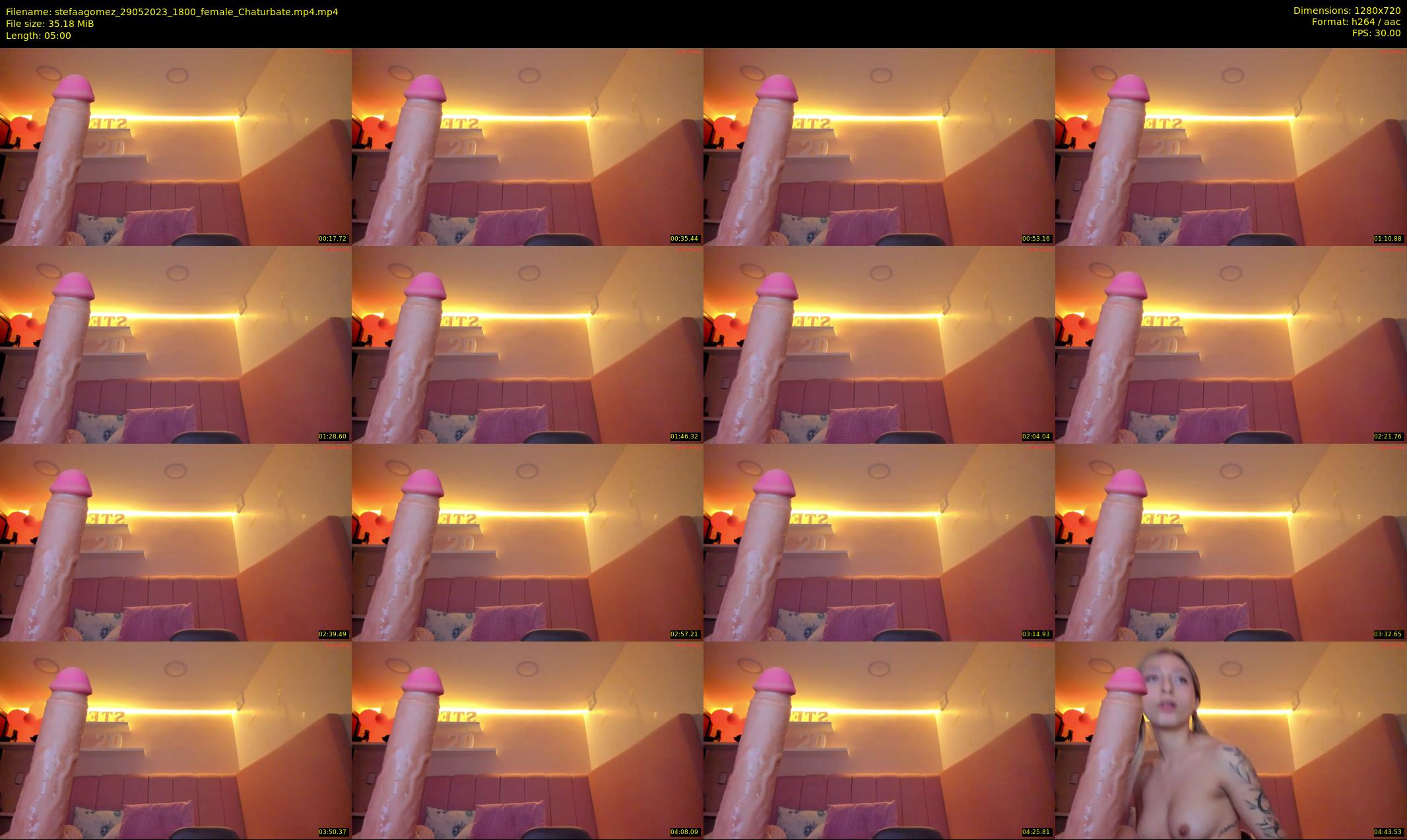 stefaagomez — 5 minute Chaturbate female cam show recording, 720p, May 29, 2023
