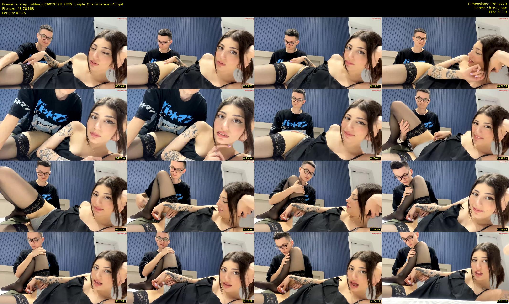 step__siblings — 3 minute Chaturbate couple cam show recording, 720p, May 29, 2023