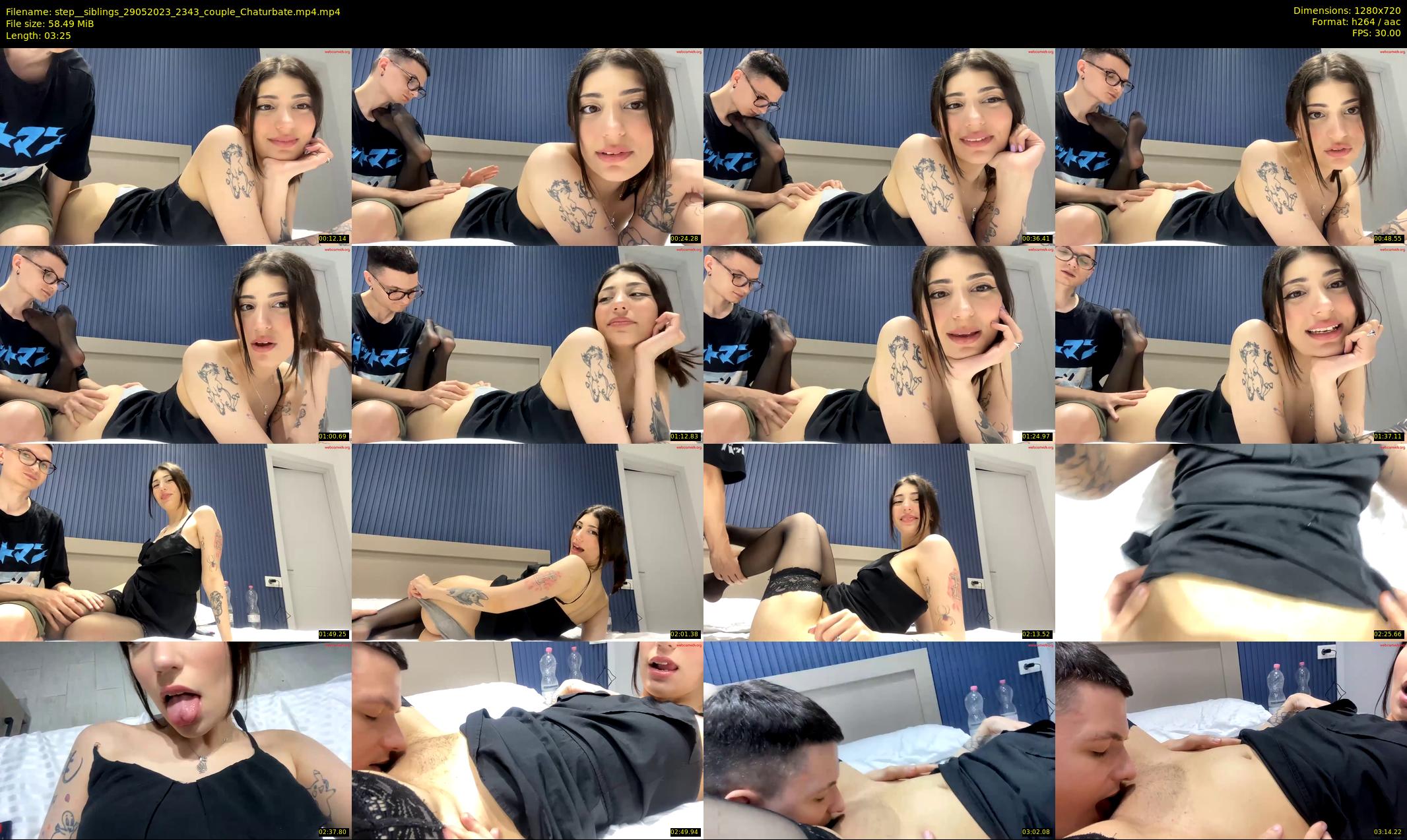 step__siblings — 4 minute Chaturbate couple cam show recording, 720p, May 29, 2023