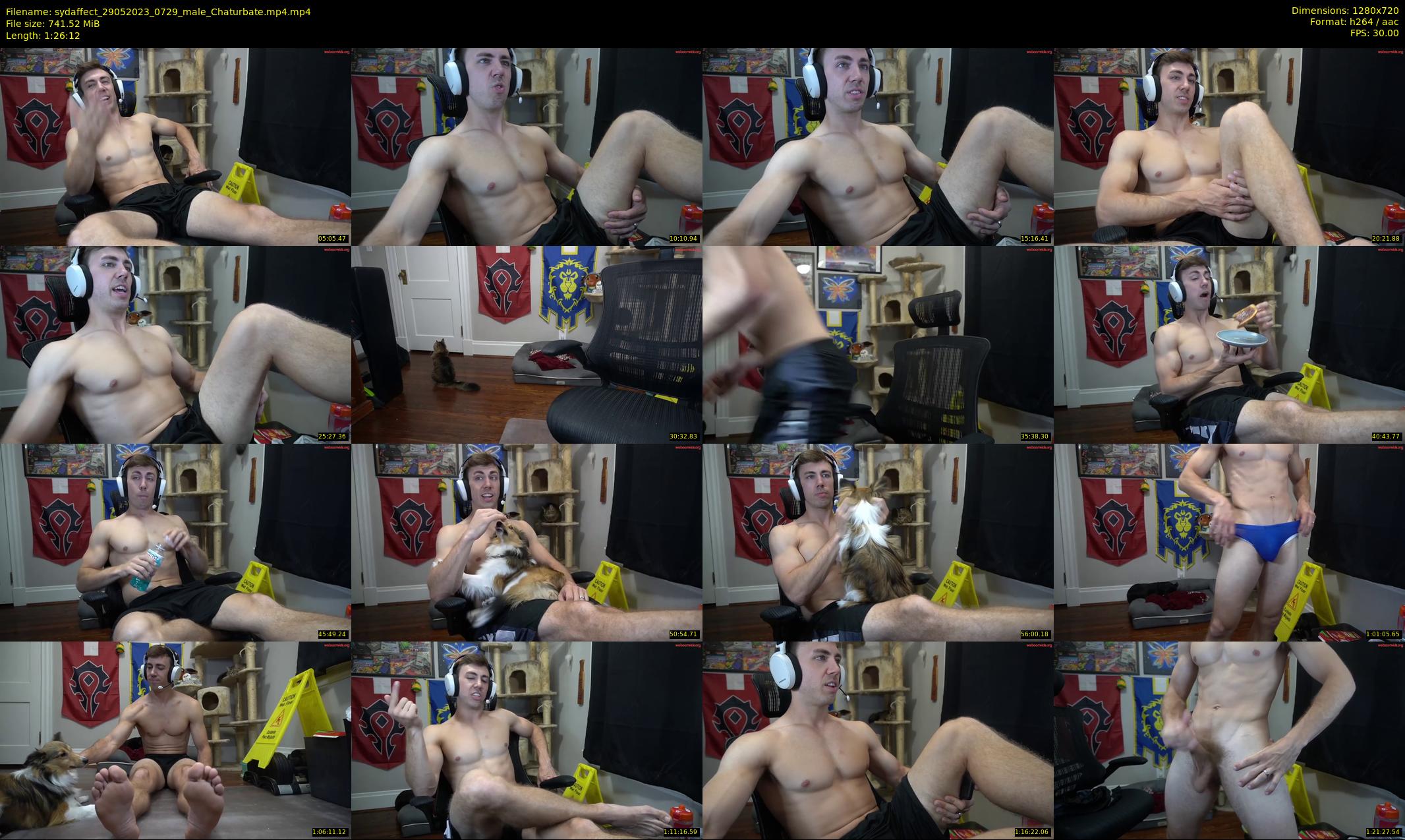 sydaffect — 87 minute Chaturbate male cam show recording, 720p, May 29, 2023