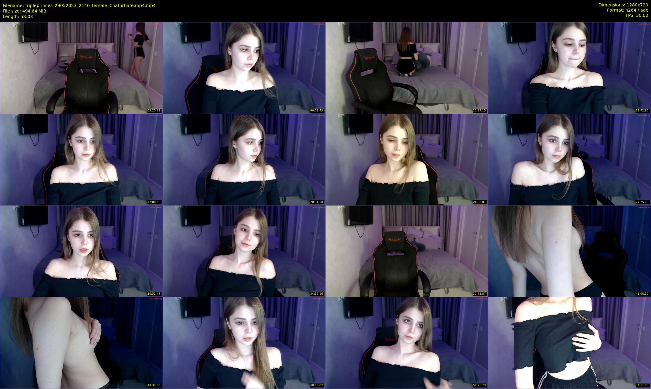tripleprinces — 59 minute Chaturbate female cam show recording, 720p, May 29, 2023