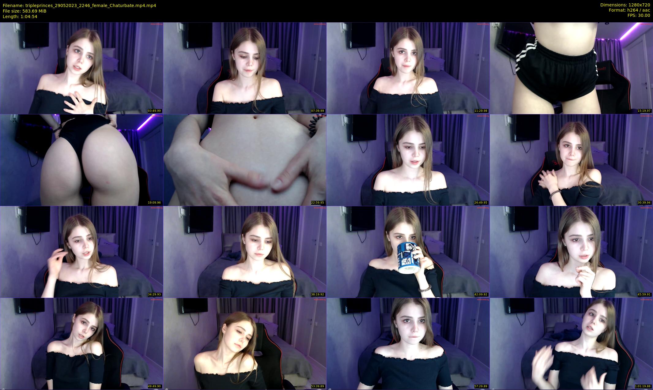 tripleprinces — 65 minute Chaturbate female cam show recording, 720p, May 29, 2023