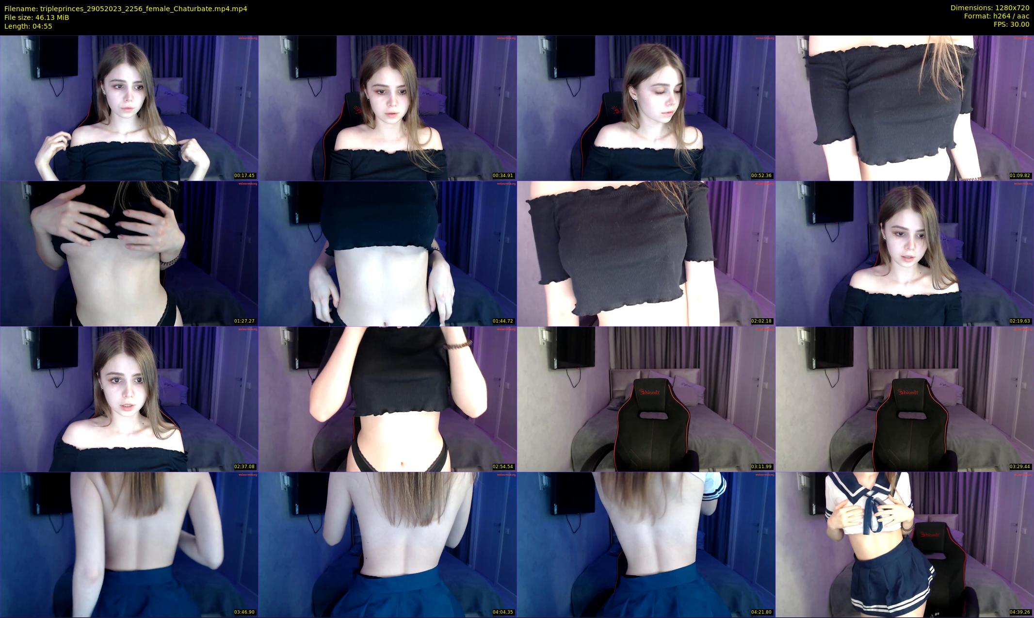 tripleprinces — 5 minute Chaturbate female cam show recording, 720p, May 29, 2023