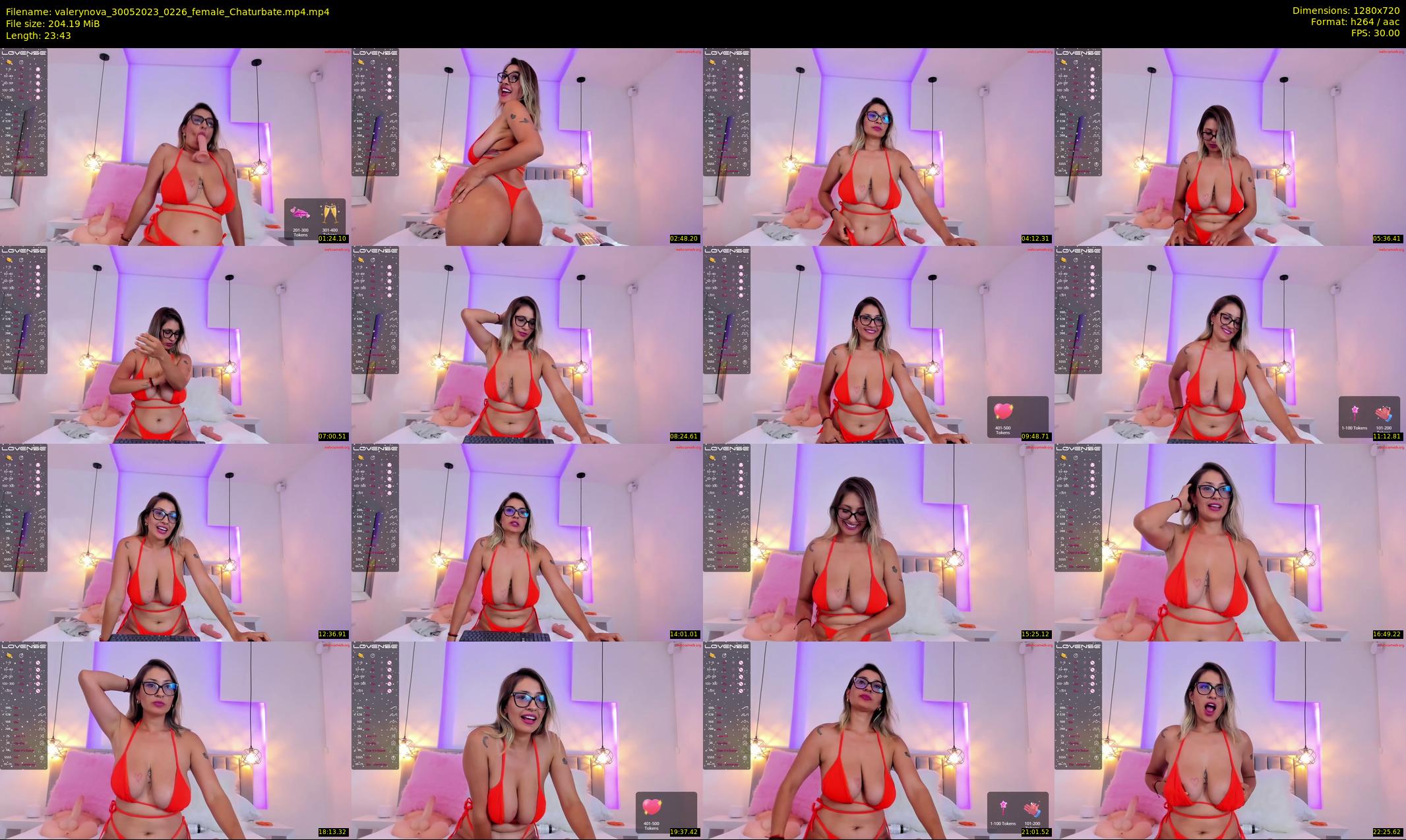 valerynova — 24 minute Chaturbate female cam show recording, 720p, May 30, 2023
