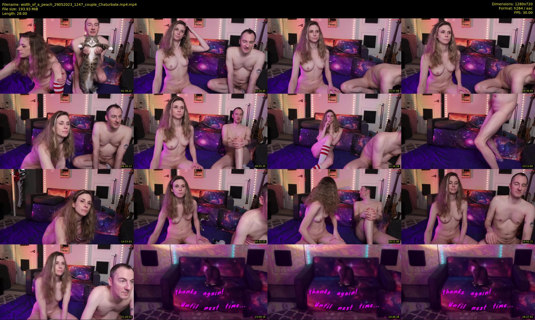 width_of_a_peach — 28 minute Chaturbate couple cam show recording, 720p, May 29, 2023
