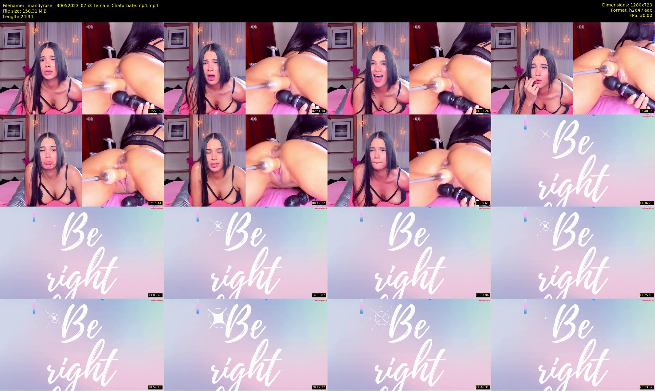 _mandyrose_ — 25 minute Chaturbate female cam show recording, 720p, May 30, 2023