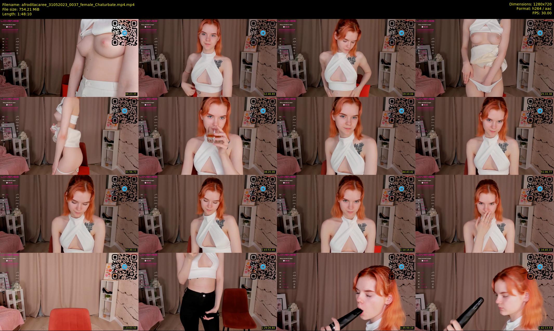 afroditacaree — 109 minute Chaturbate female cam show recording, 720p, May 31, 2023