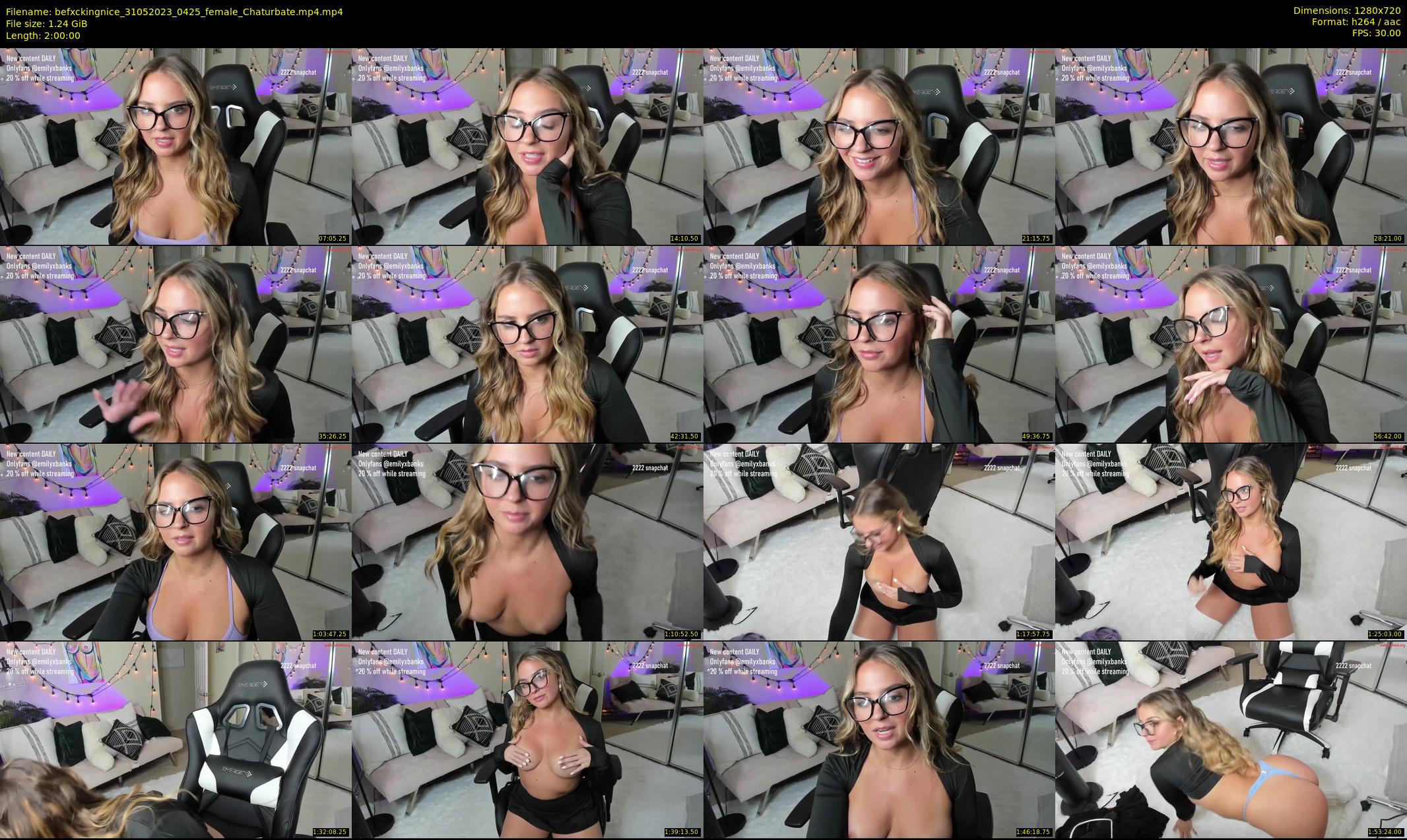 befxckingnice — 120 minute Chaturbate female cam show recording, 720p, May 31, 2023