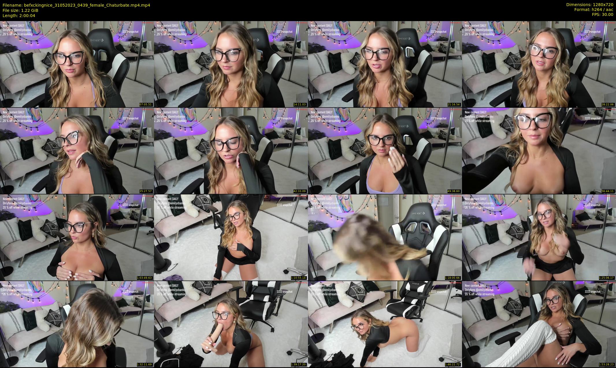 befxckingnice — 121 minute Chaturbate female cam show recording, 720p, May 31, 2023