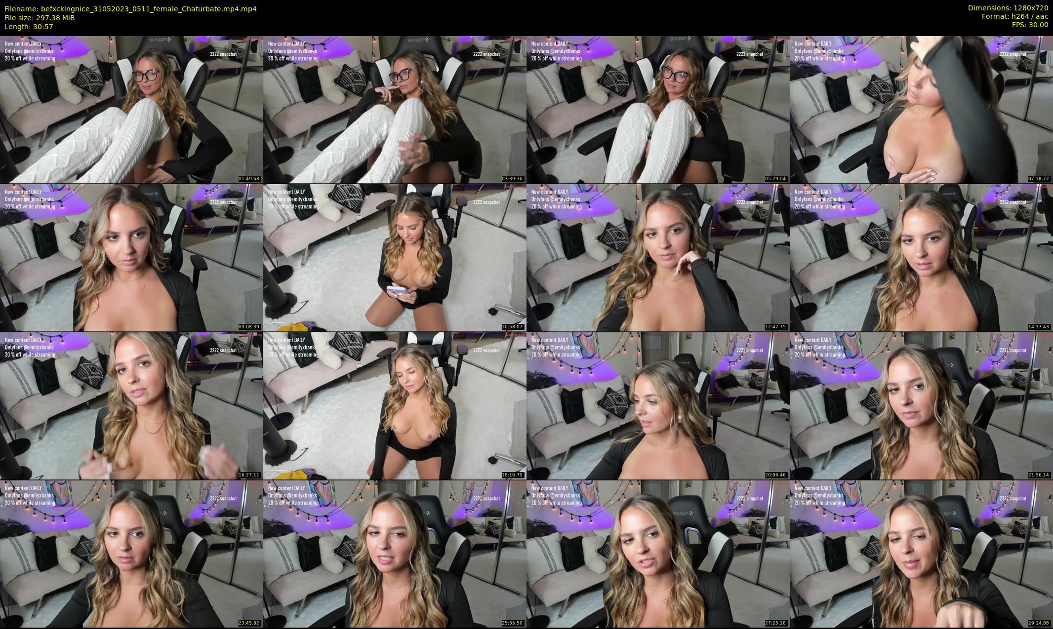 befxckingnice — 31 minute Chaturbate female cam show recording, 720p, May 31, 2023
