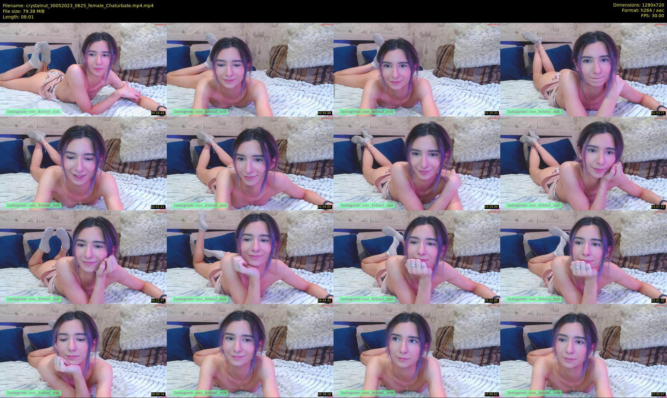 crystalnut — 9 minute Chaturbate female cam show recording, 720p, May 30, 2023