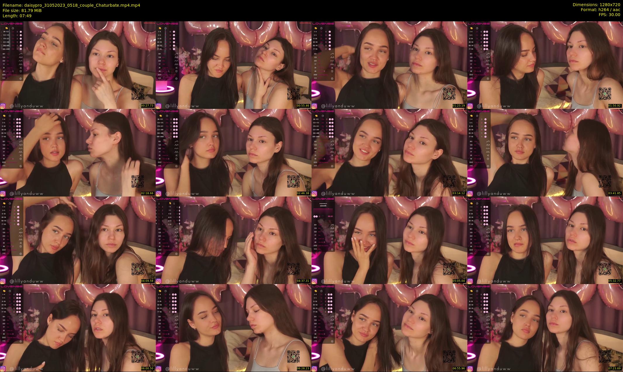 daisypro — 8 minute Chaturbate couple cam show recording, 720p, May 31, 2023