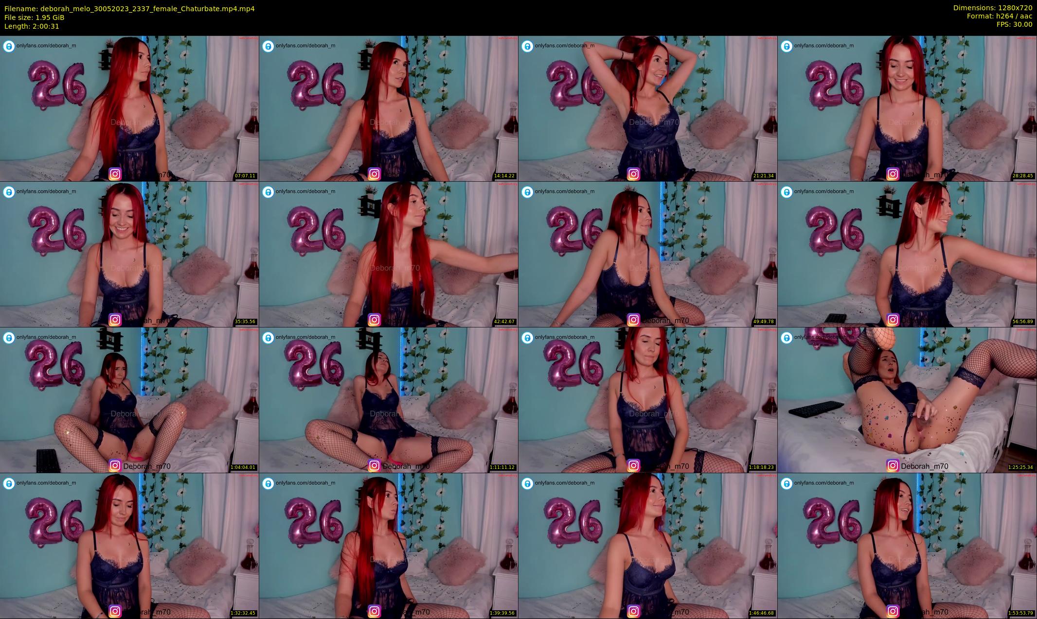 deborah_melo — 121 minute Chaturbate female cam show recording, 720p, May 30, 2023