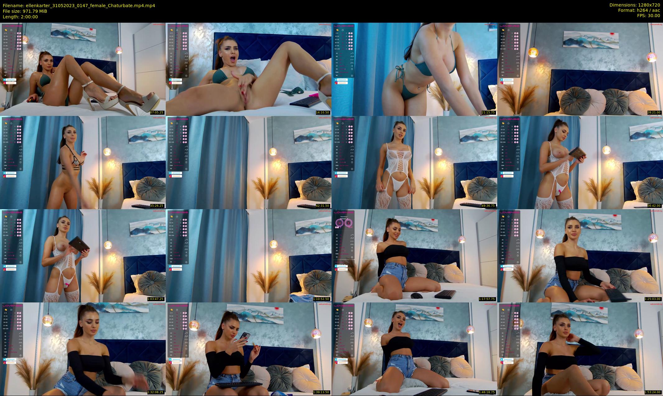 ellenkarter — 120 minute Chaturbate female cam show recording, 720p, May 31, 2023