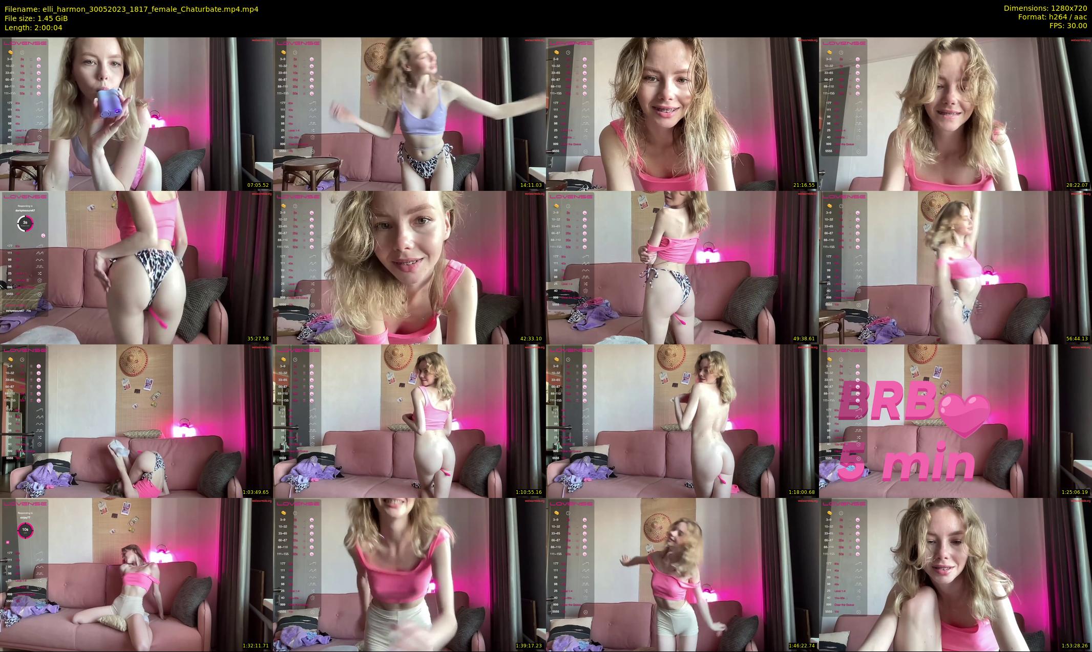 elli_harmon — 121 minute Chaturbate female cam show recording, 720p, May 30, 2023