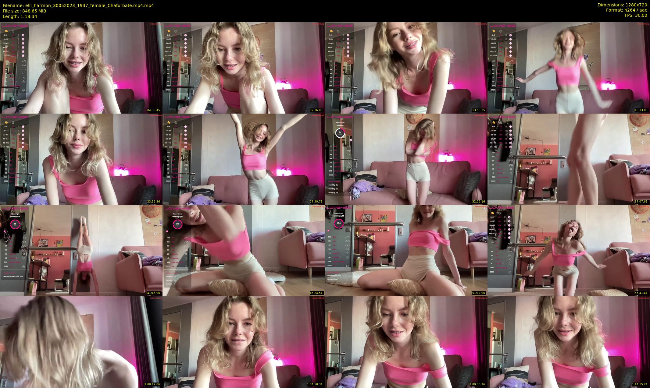 elli_harmon — 79 minute Chaturbate female cam show recording, 720p, May 30, 2023