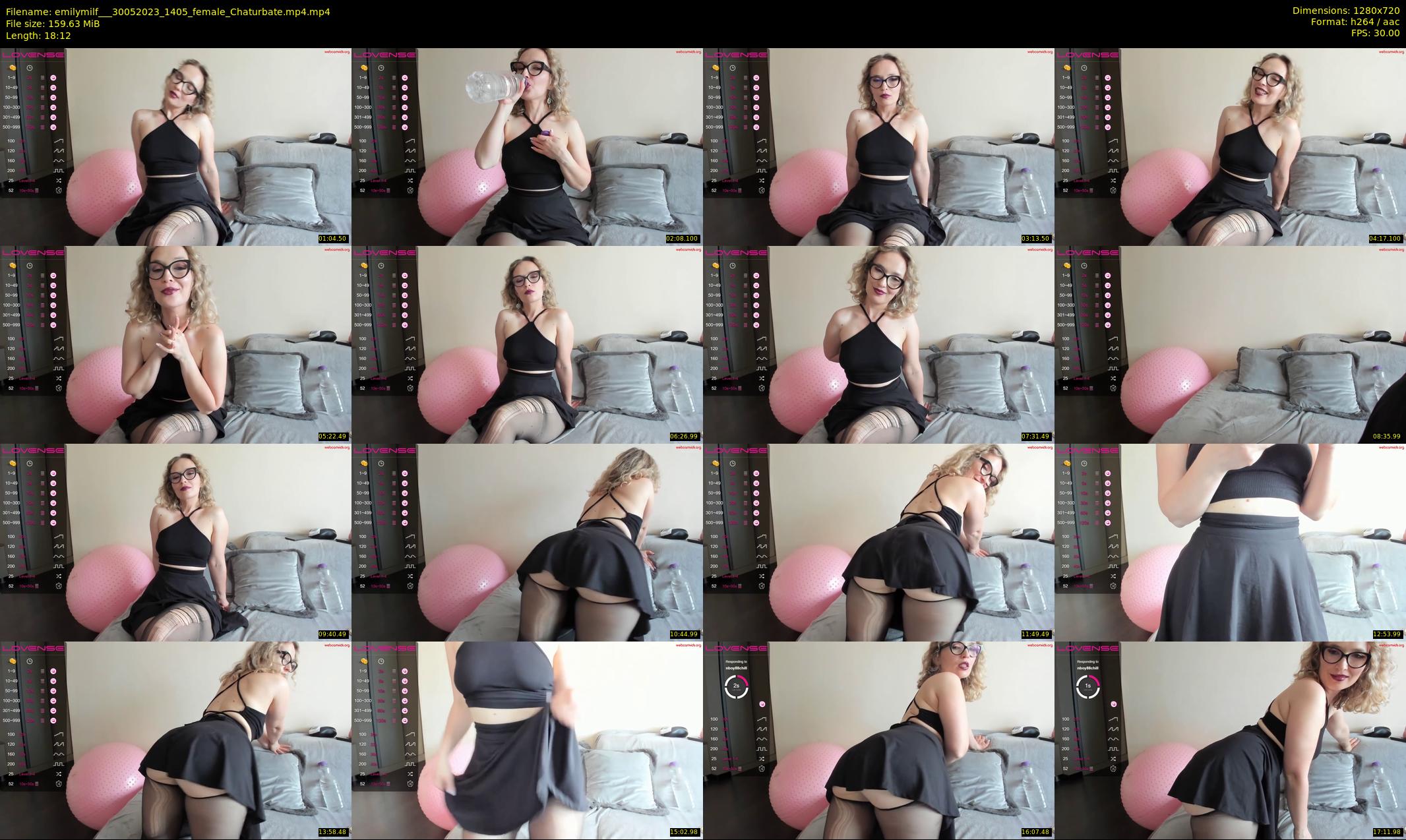 emilymilf__ — 19 minute Chaturbate female cam show recording, 720p, May 30, 2023
